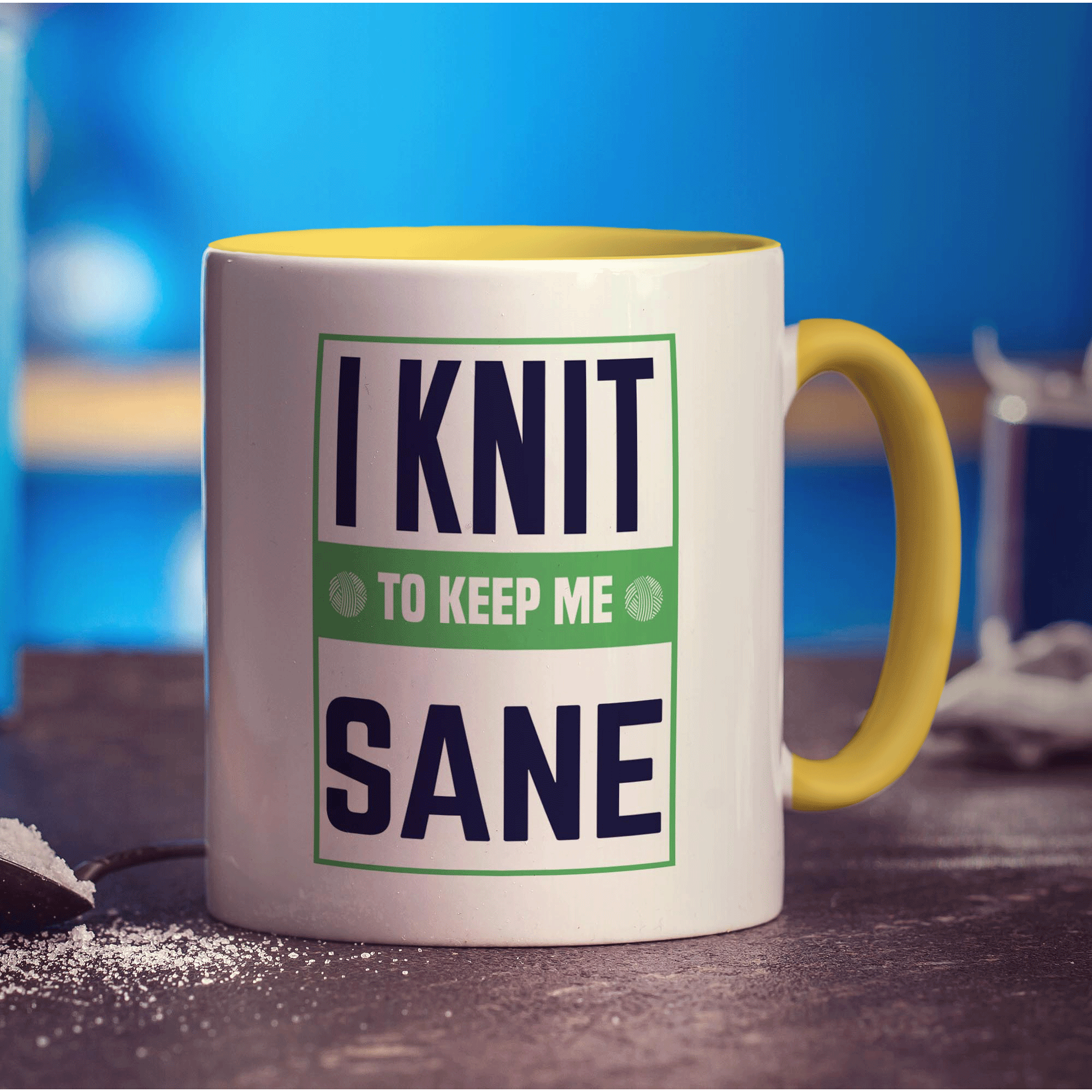 I Knit To Keep Me Sane Mug