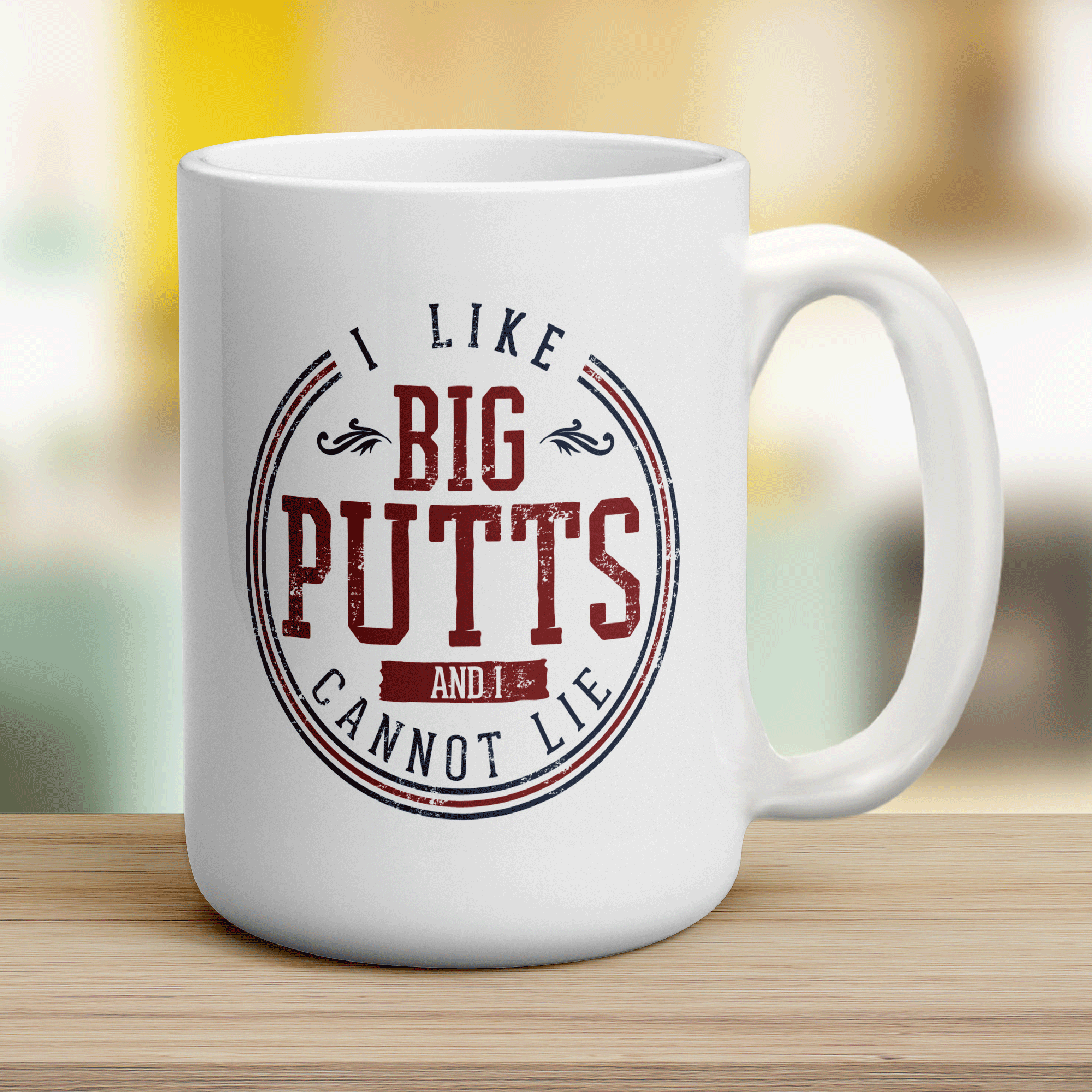 I Like Big Putts And I Cannot Lie Mug - Jumbo 440ml (15oz) / White