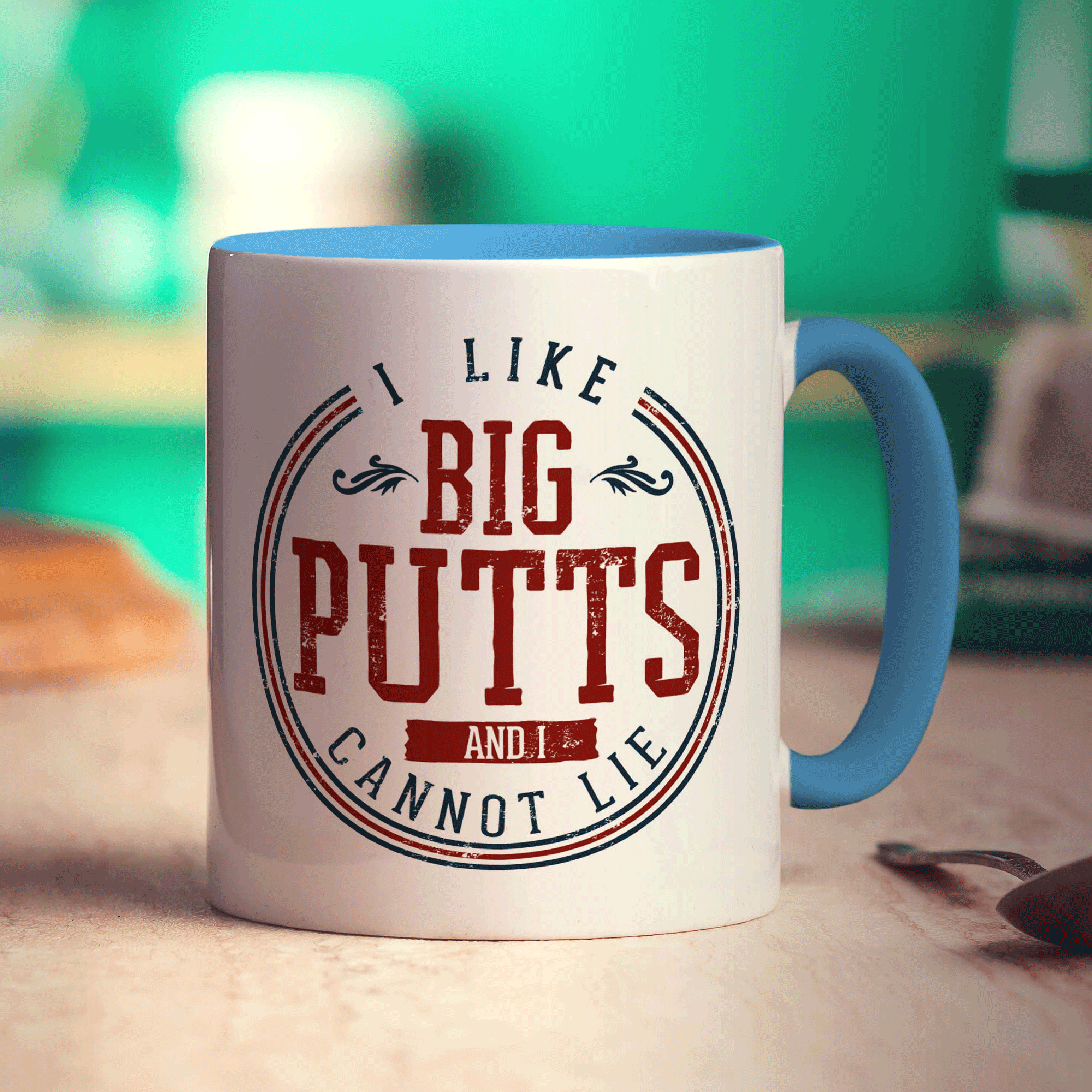 I Like Big Putts And I Cannot Lie Mug - Standard 330ml (11oz) / Blue