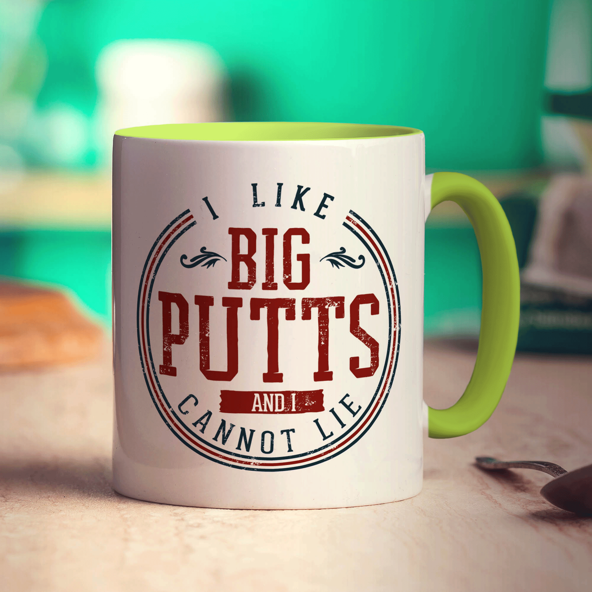 I Like Big Putts And I Cannot Lie Mug - Standard 330ml (11oz) / Green