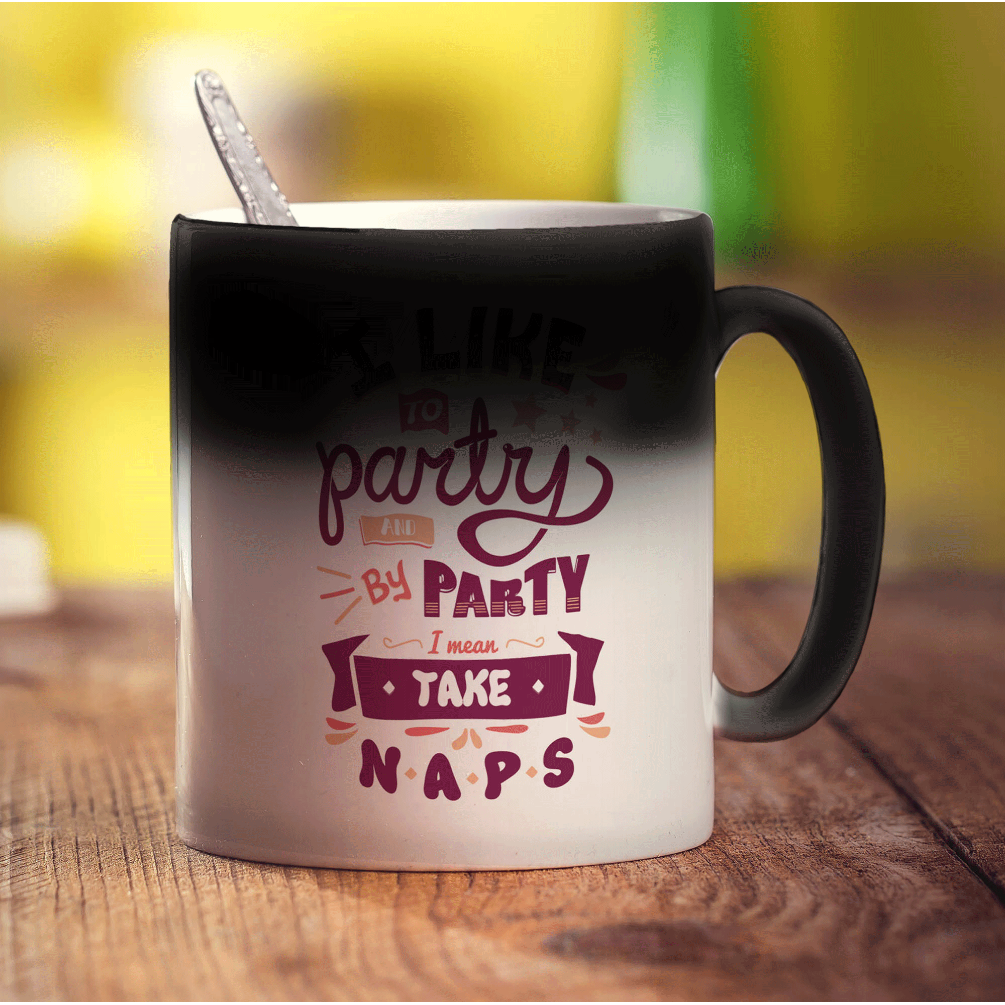 I Like to Party and By Party I Mean Take Naps Mug - Standard 330ml (11oz) / Magic Mug