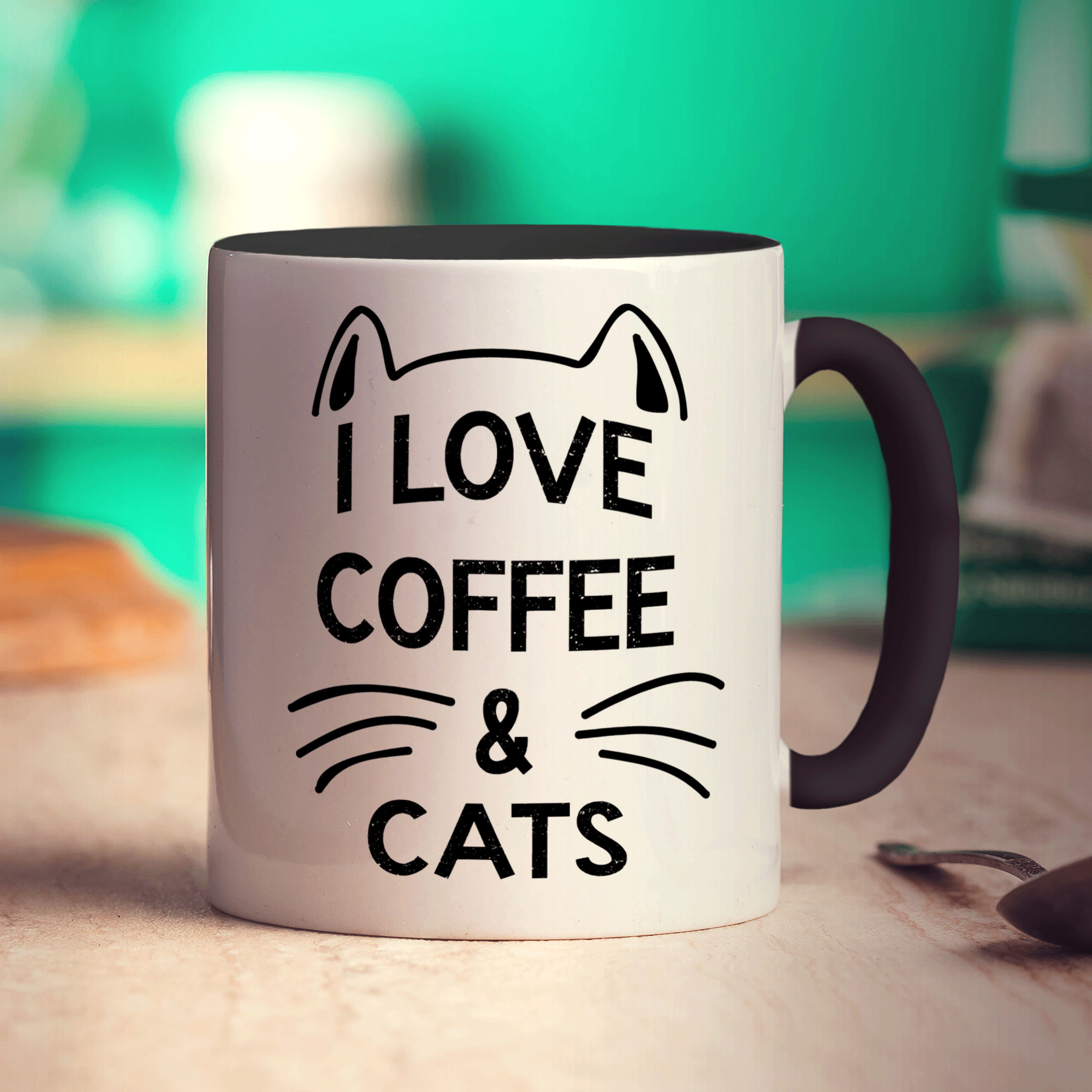 I Love Coffee & Cats Mug