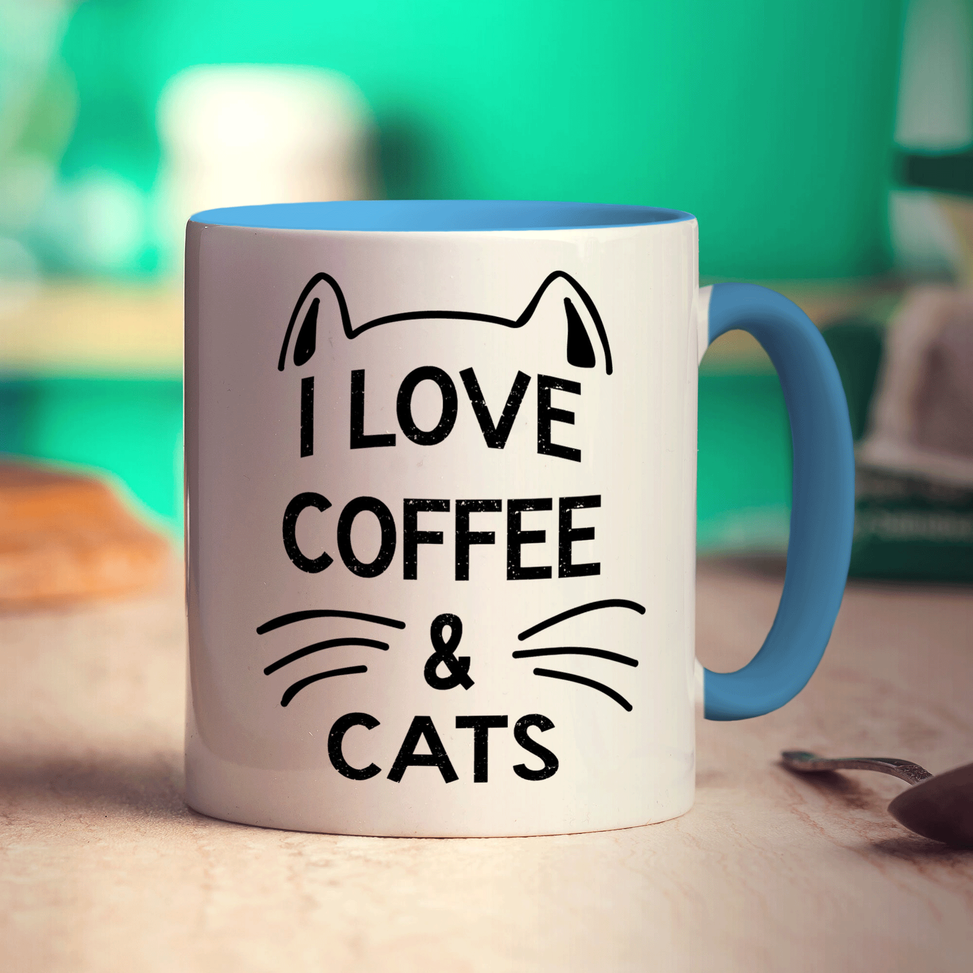 I Love Coffee & Cats Mug
