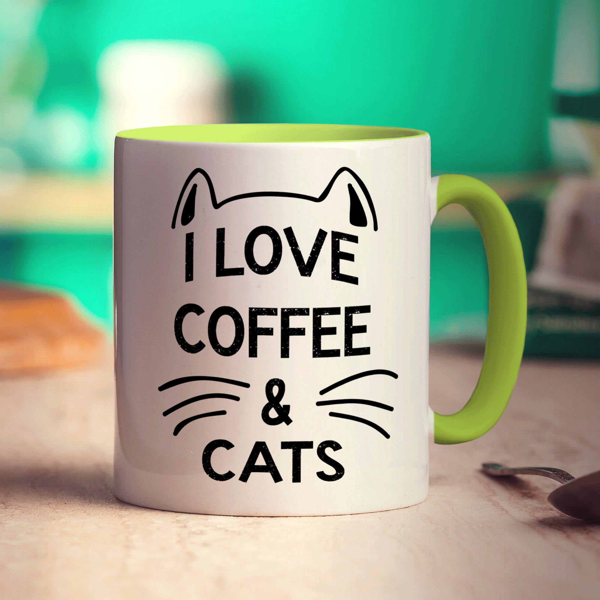I Love Coffee & Cats Mug