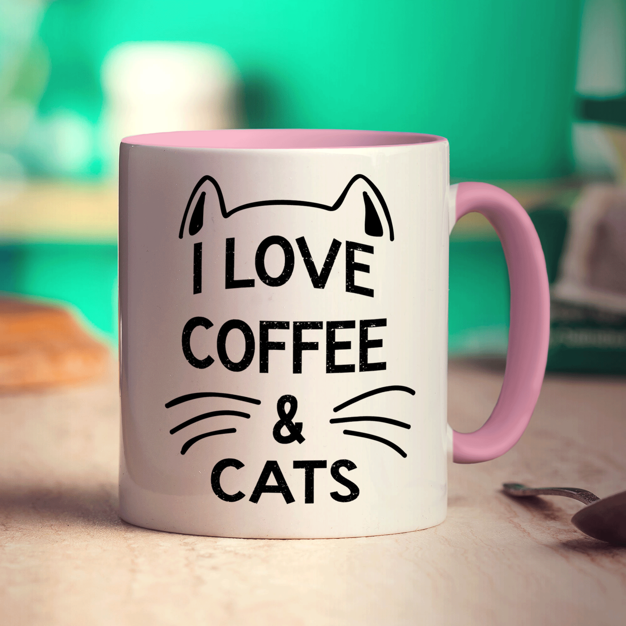 I Love Coffee & Cats Mug
