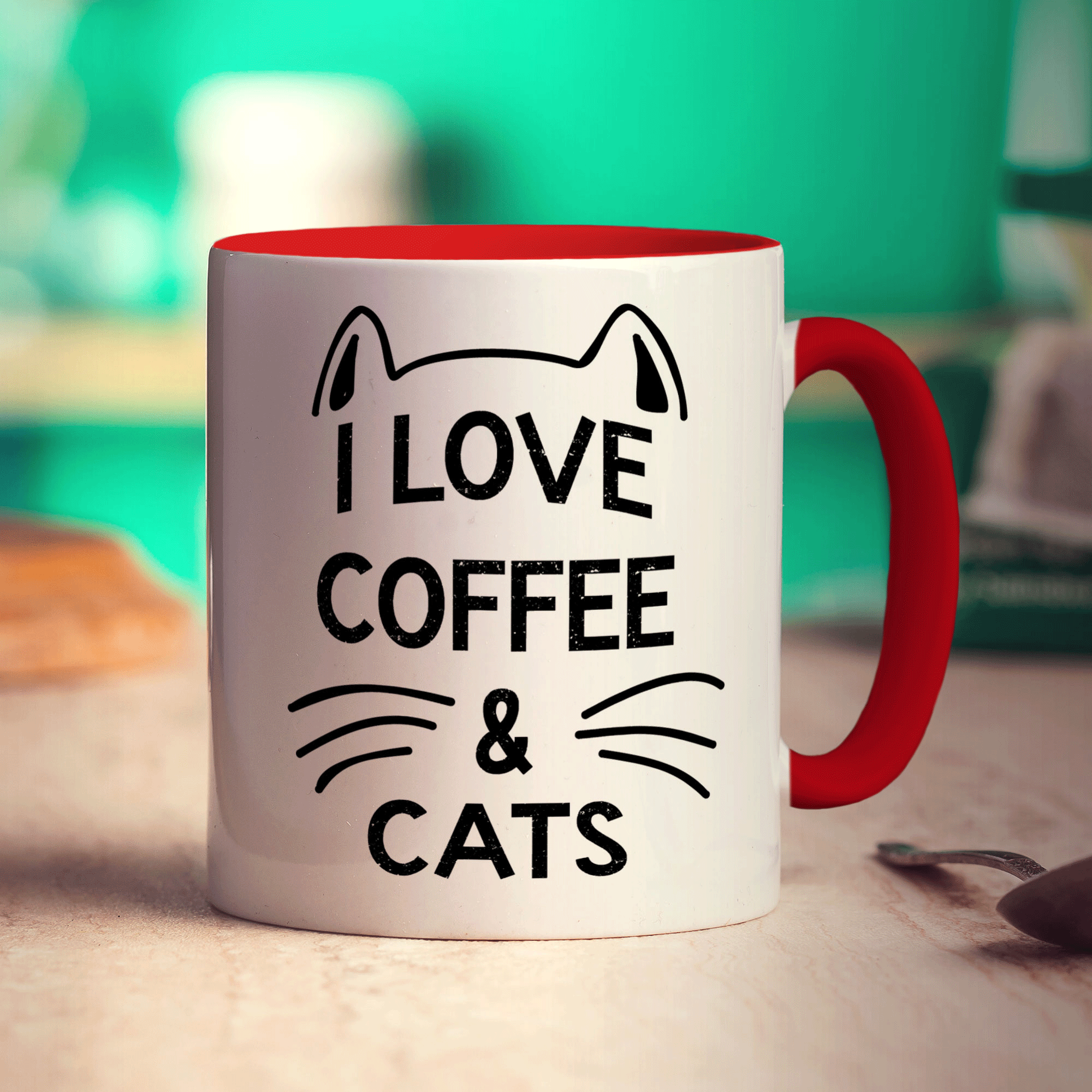 I Love Coffee & Cats Mug