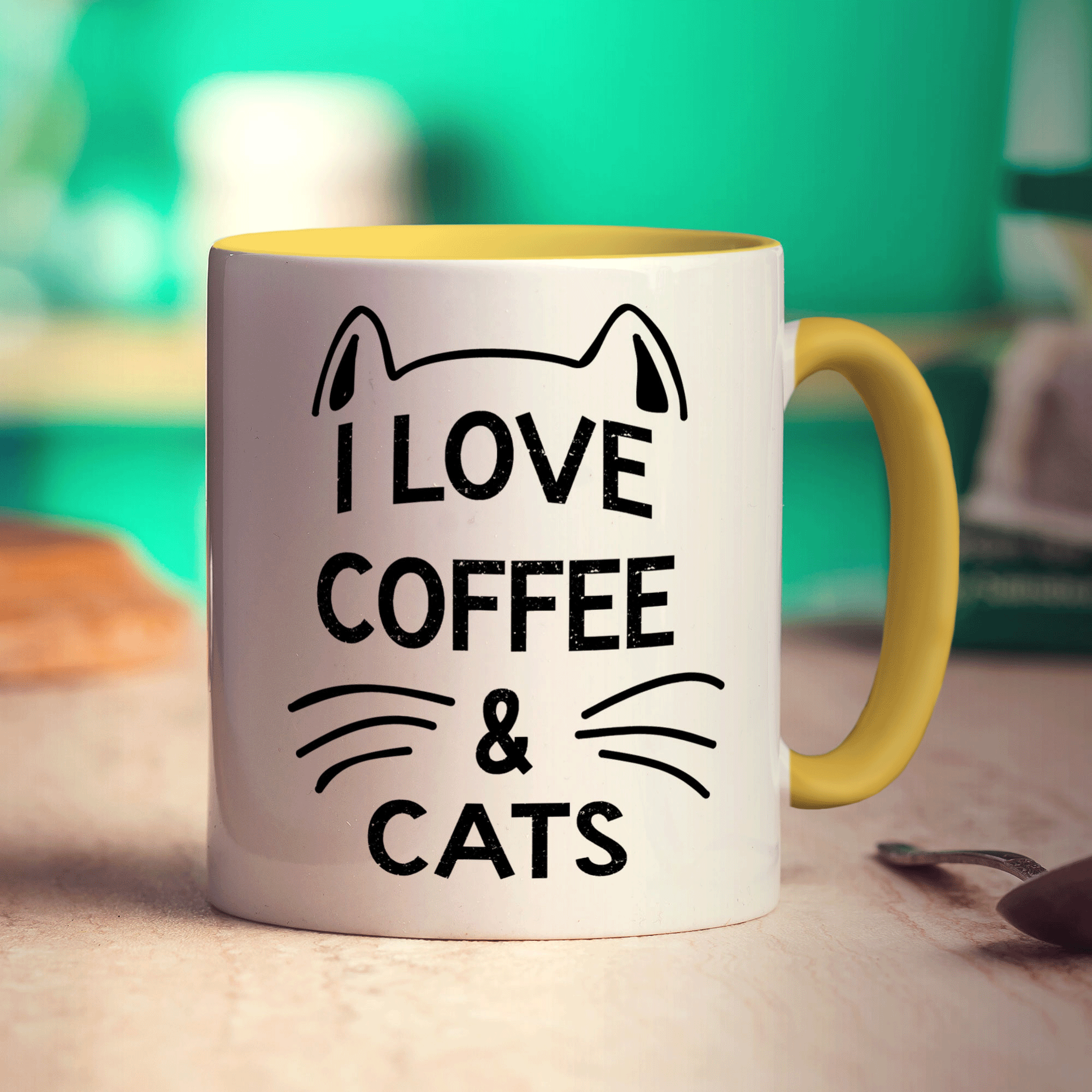 I Love Coffee & Cats Mug