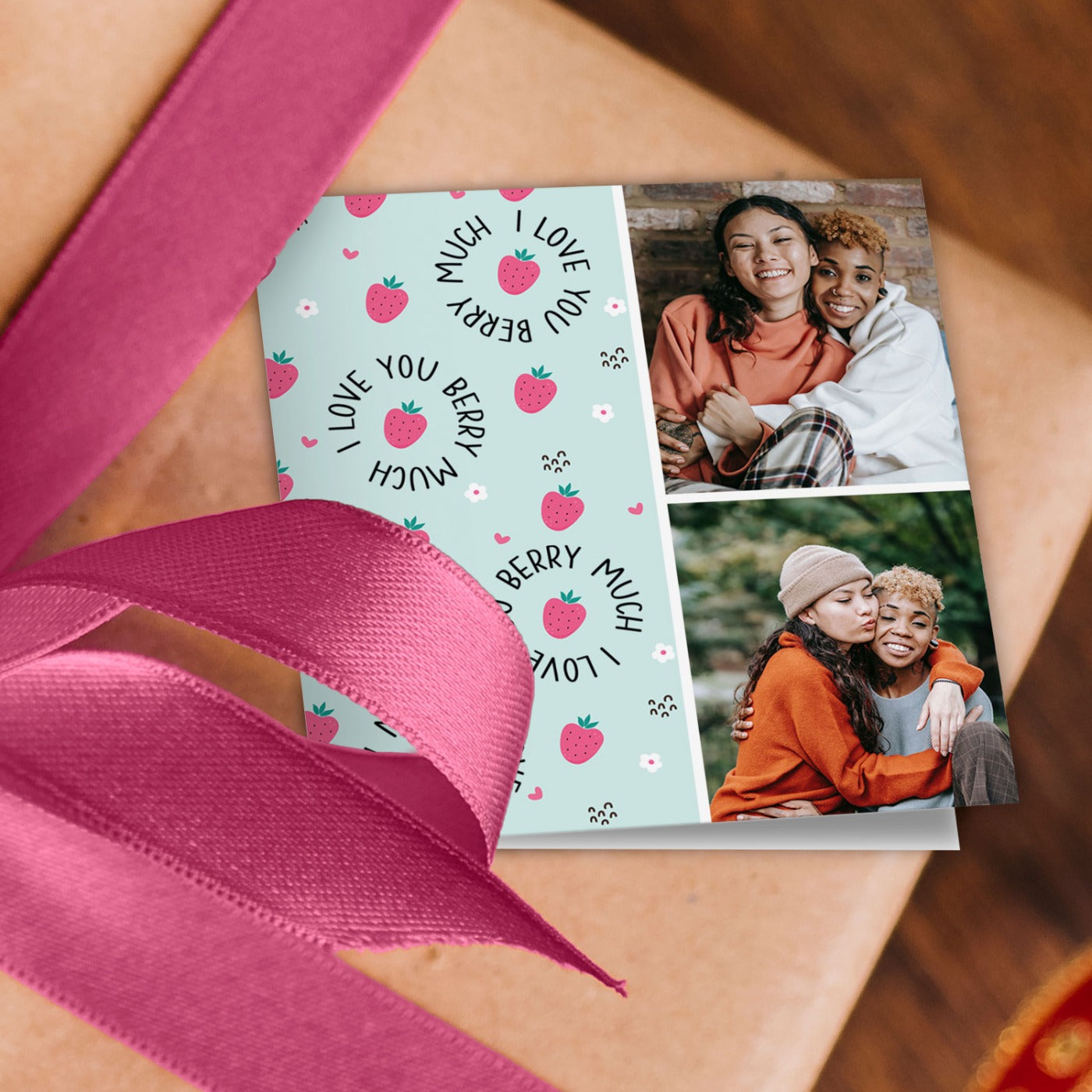 I Love You Berry Much Photo Wrapping Paper
