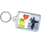 I Love You Dinosaur Photo Keyring