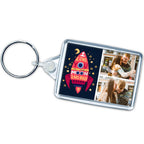 I Love You to the Moon and Back Photo Keyring
