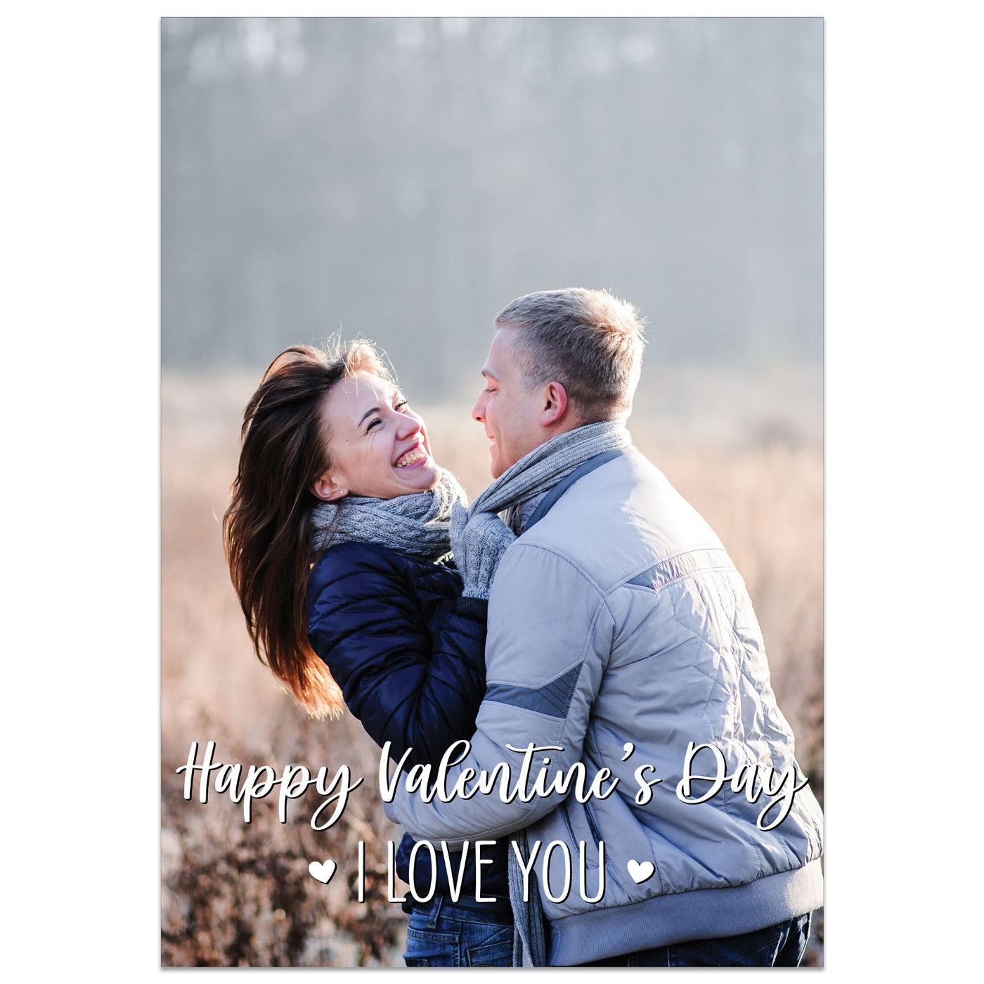 I Love You Valentine's Day Full Photo Card
