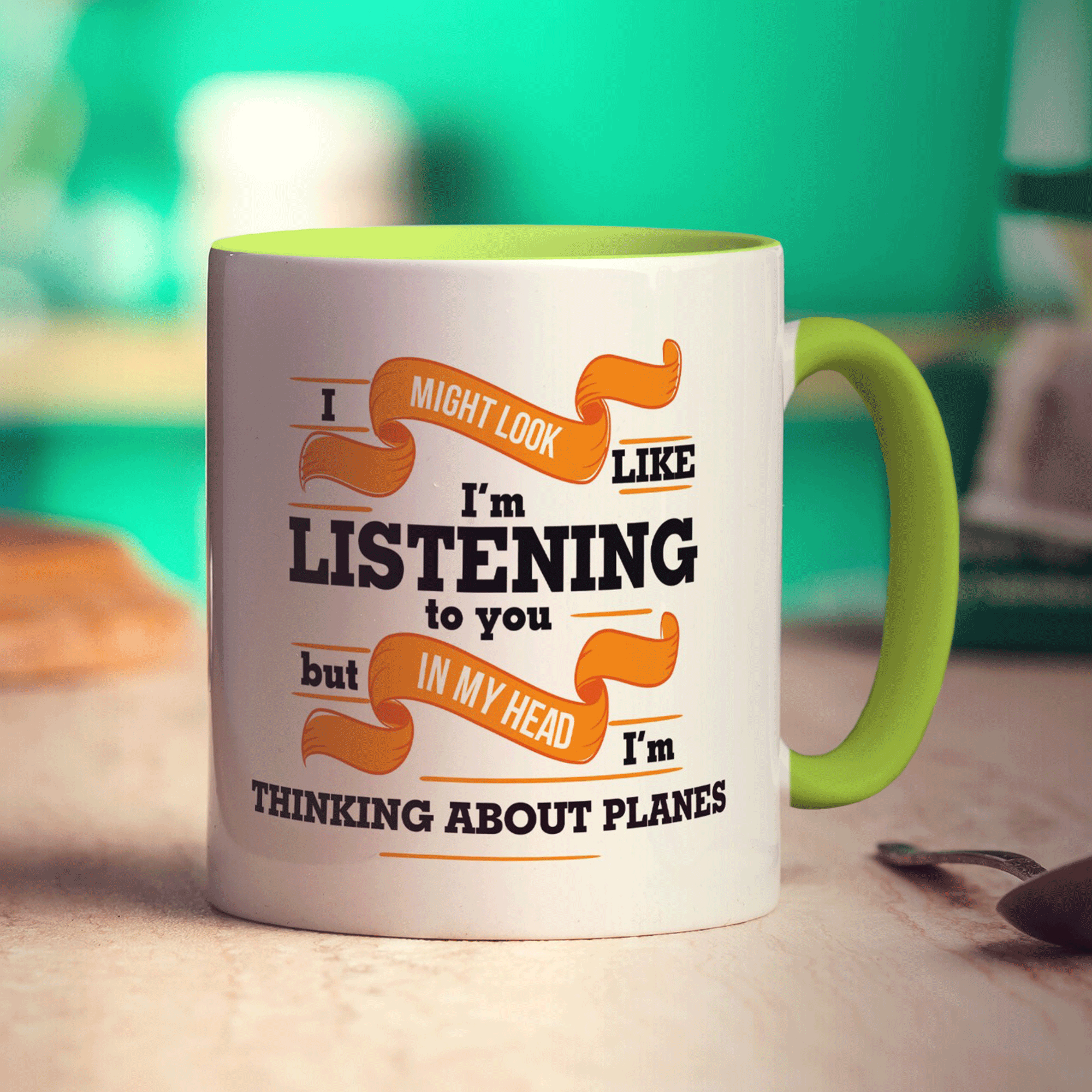 I Might Look Like I'm Listening to you But In My Head I'm Thinking About Planes Mug
