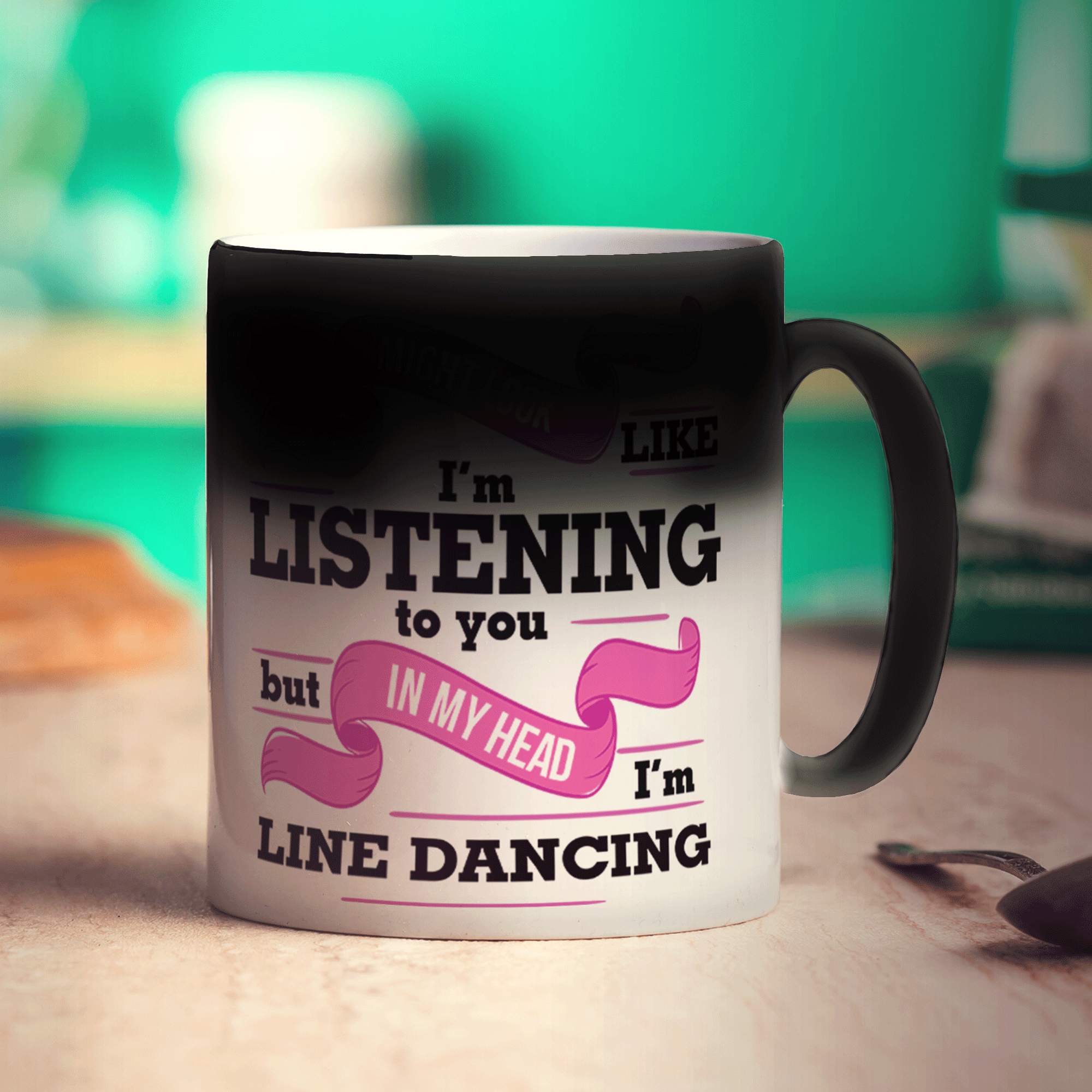 I Might Look Like I'm Listening to you But In My Head I'm Line Dancing Mug - Standard 330ml (11oz) / Magic Mug