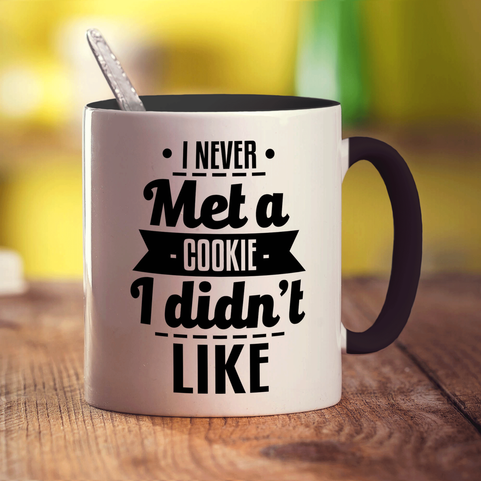 I Never Met a Cookie I Didn't Like Mug - Standard 330ml (11oz) / Black