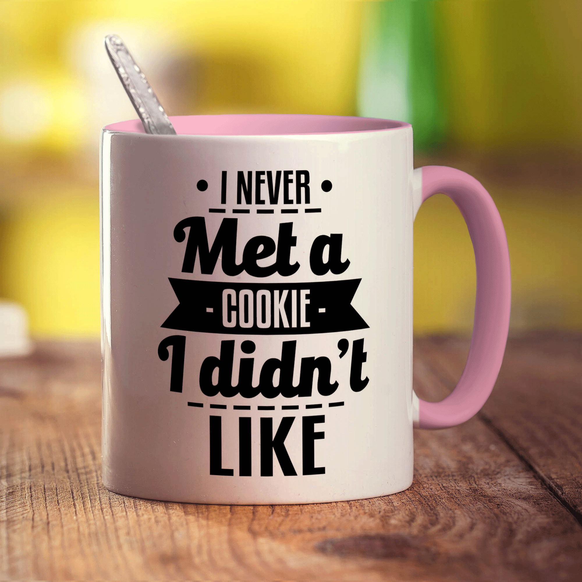 I Never Met a Cookie I Didn't Like Mug - Standard 330ml (11oz) / Pink