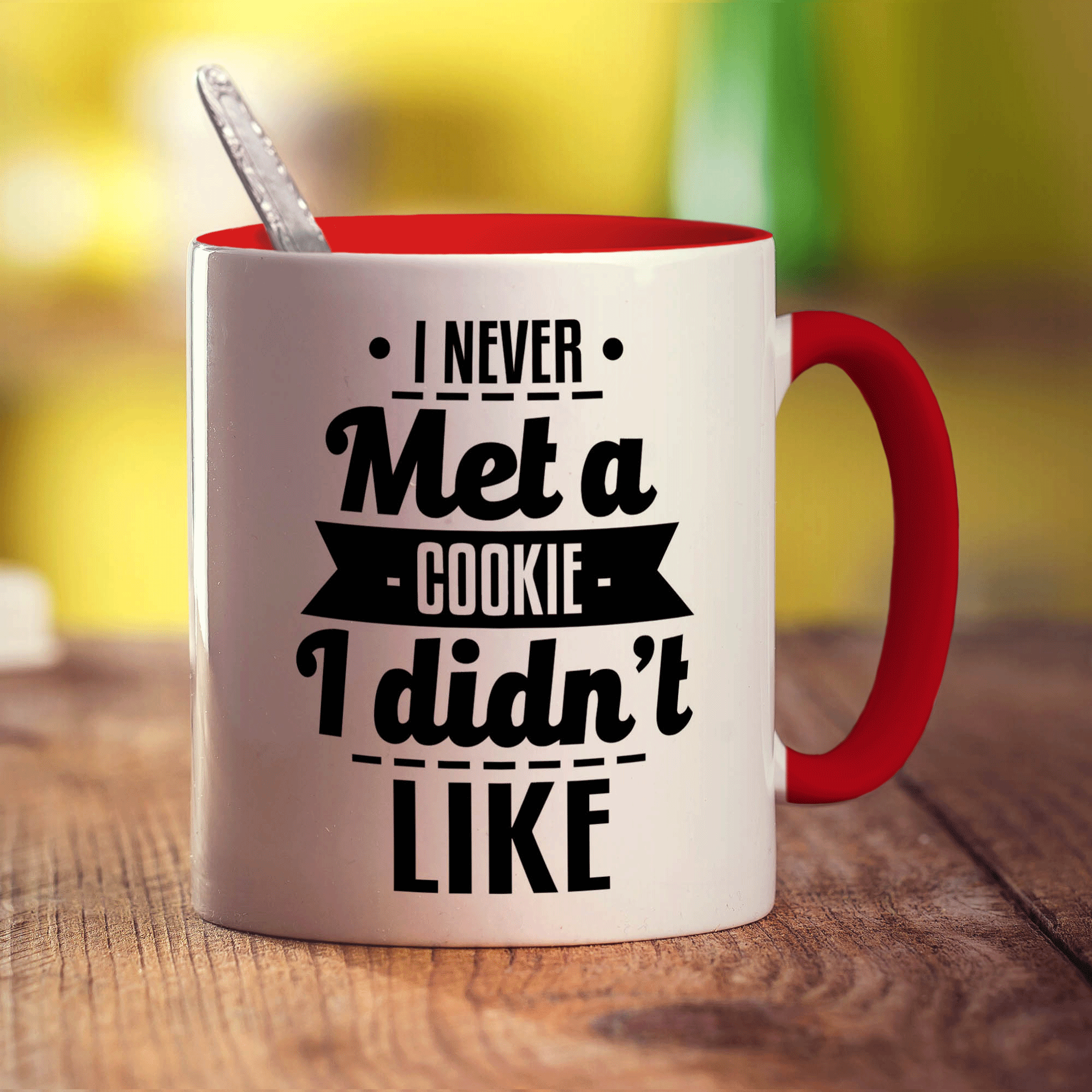 I Never Met a Cookie I Didn't Like Mug - Standard 330ml (11oz) / Red