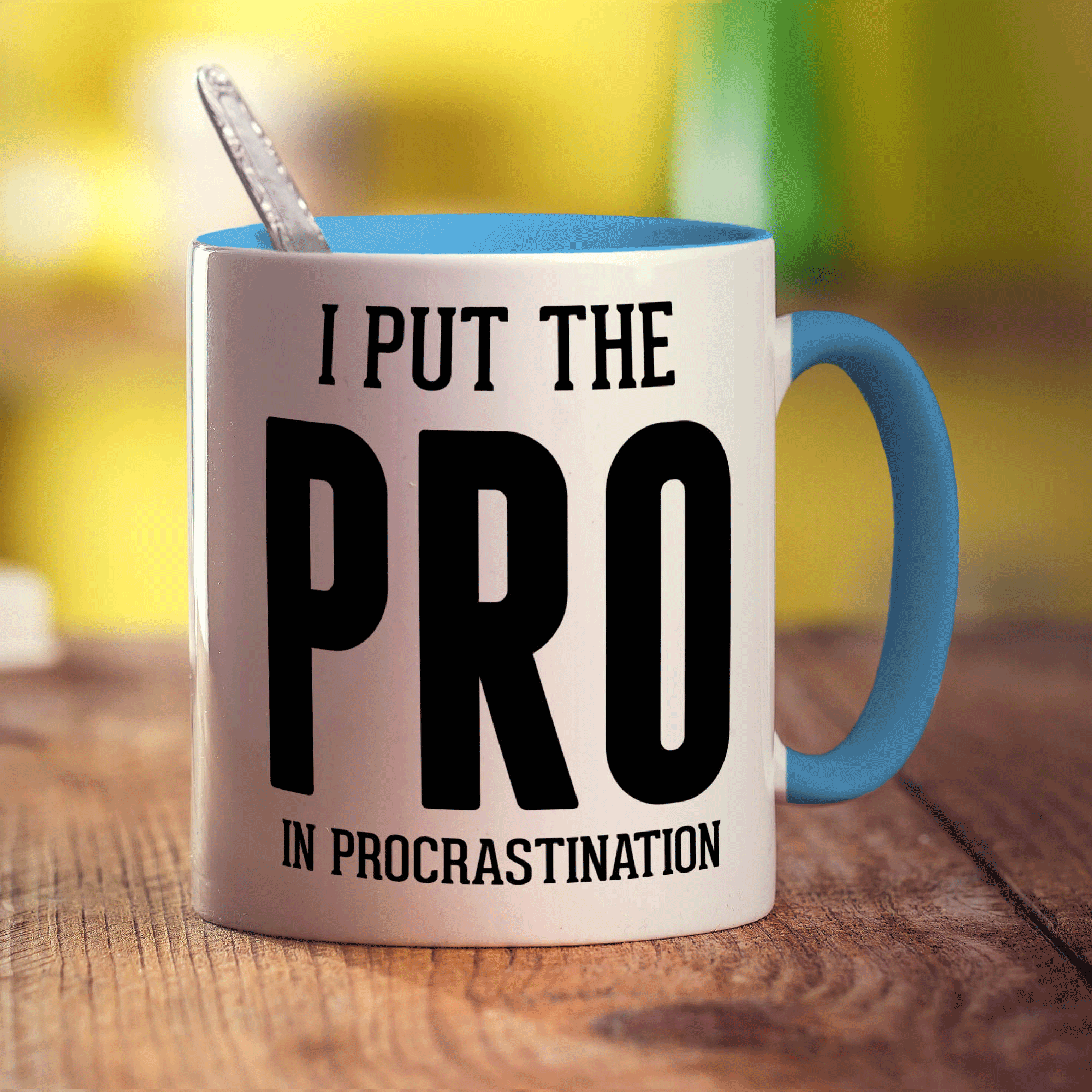 I Put the Pro in Procrastination Mug - Standard 330ml (11oz) / Blue