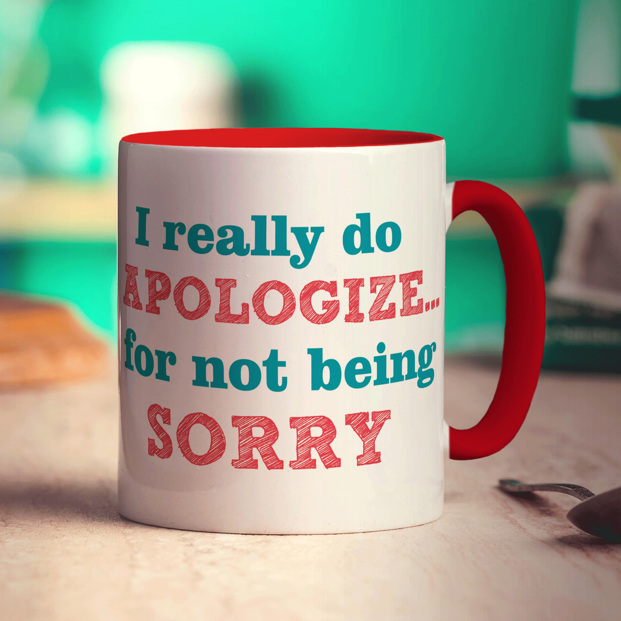 I Really Do Apologize For Not Being Sorry Mug - Standard 330ml (11oz) / Red