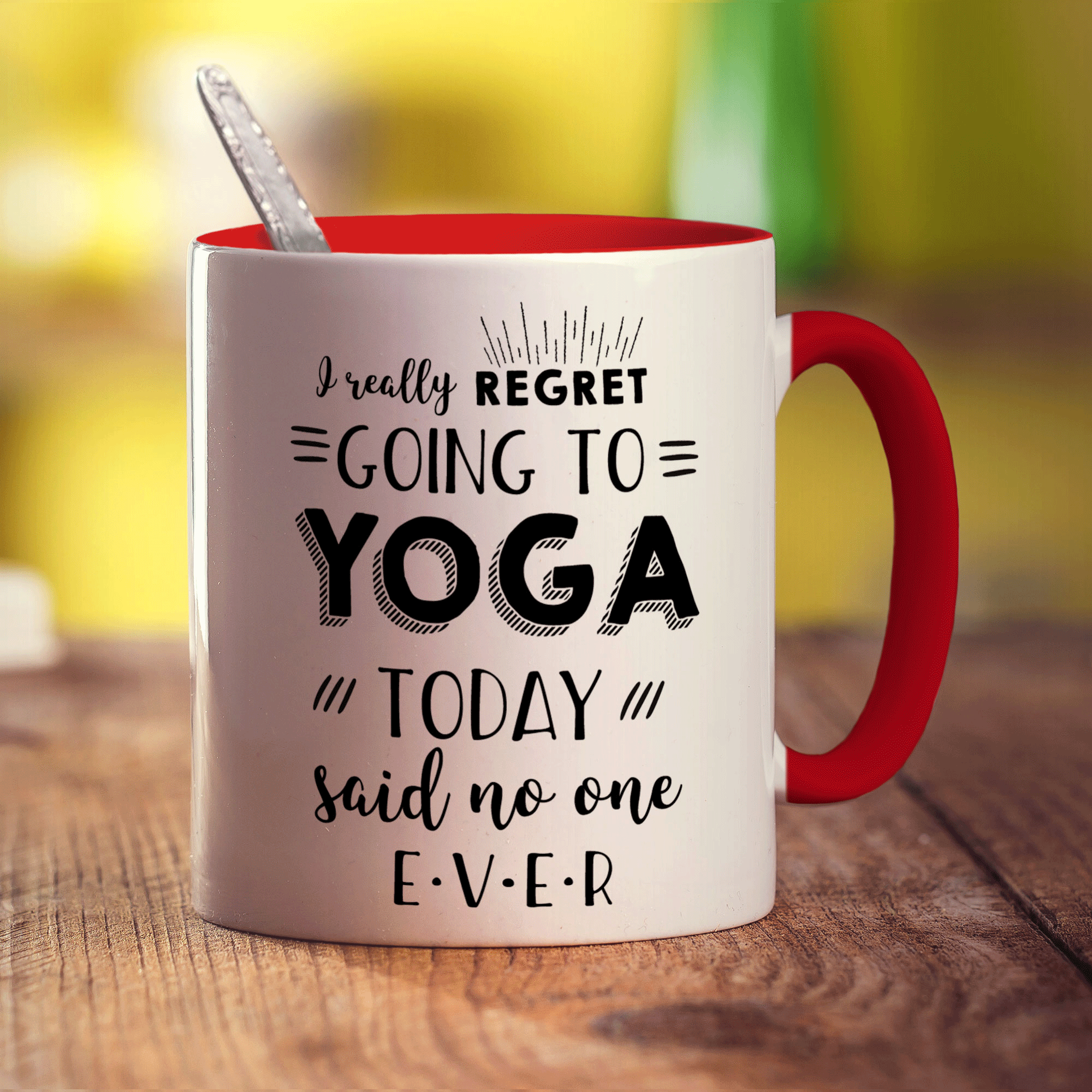 I Really Regret Going to Yoga Today Said No One Ever Mug - Standard 330ml (11oz) / Red