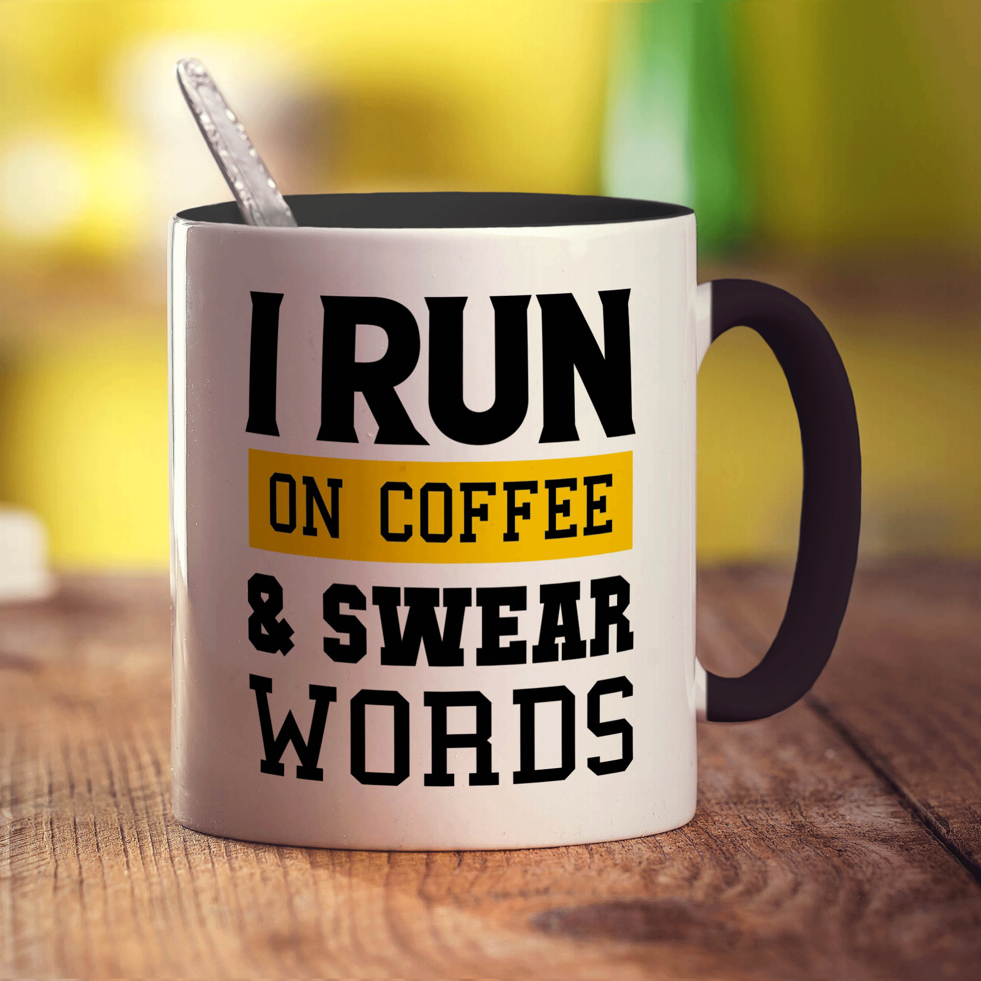 I Run on Coffee & Swear Words Mug