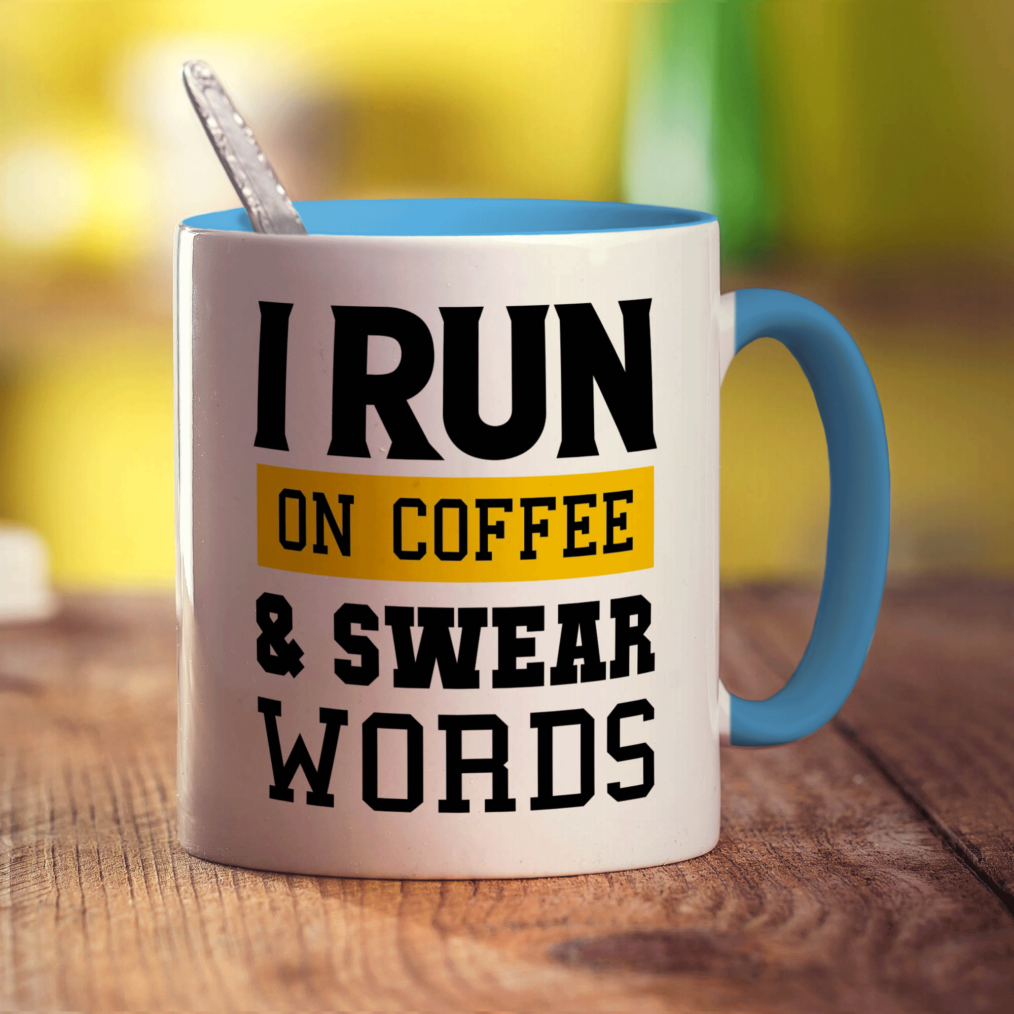 I Run on Coffee & Swear Words Mug