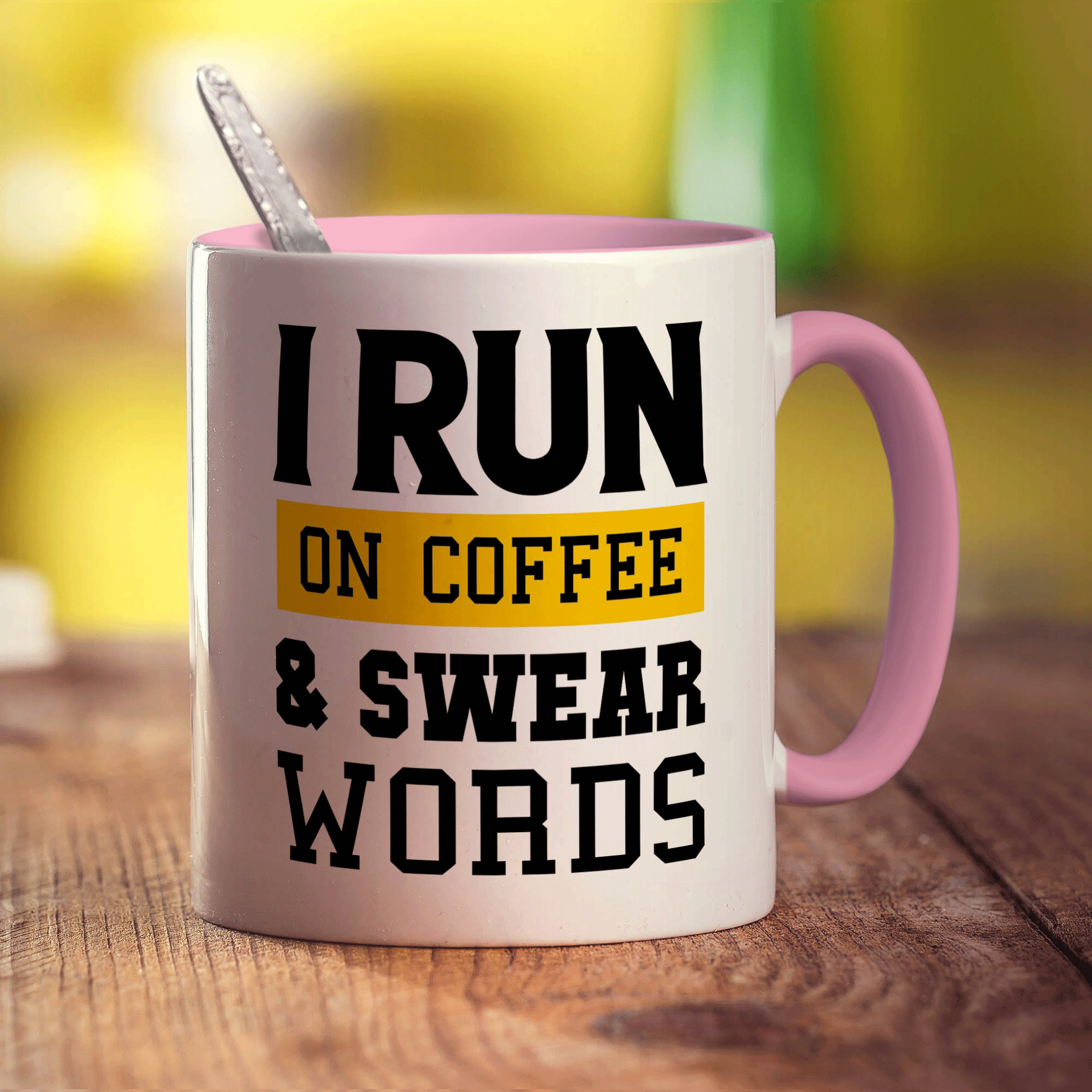 I Run on Coffee & Swear Words Mug