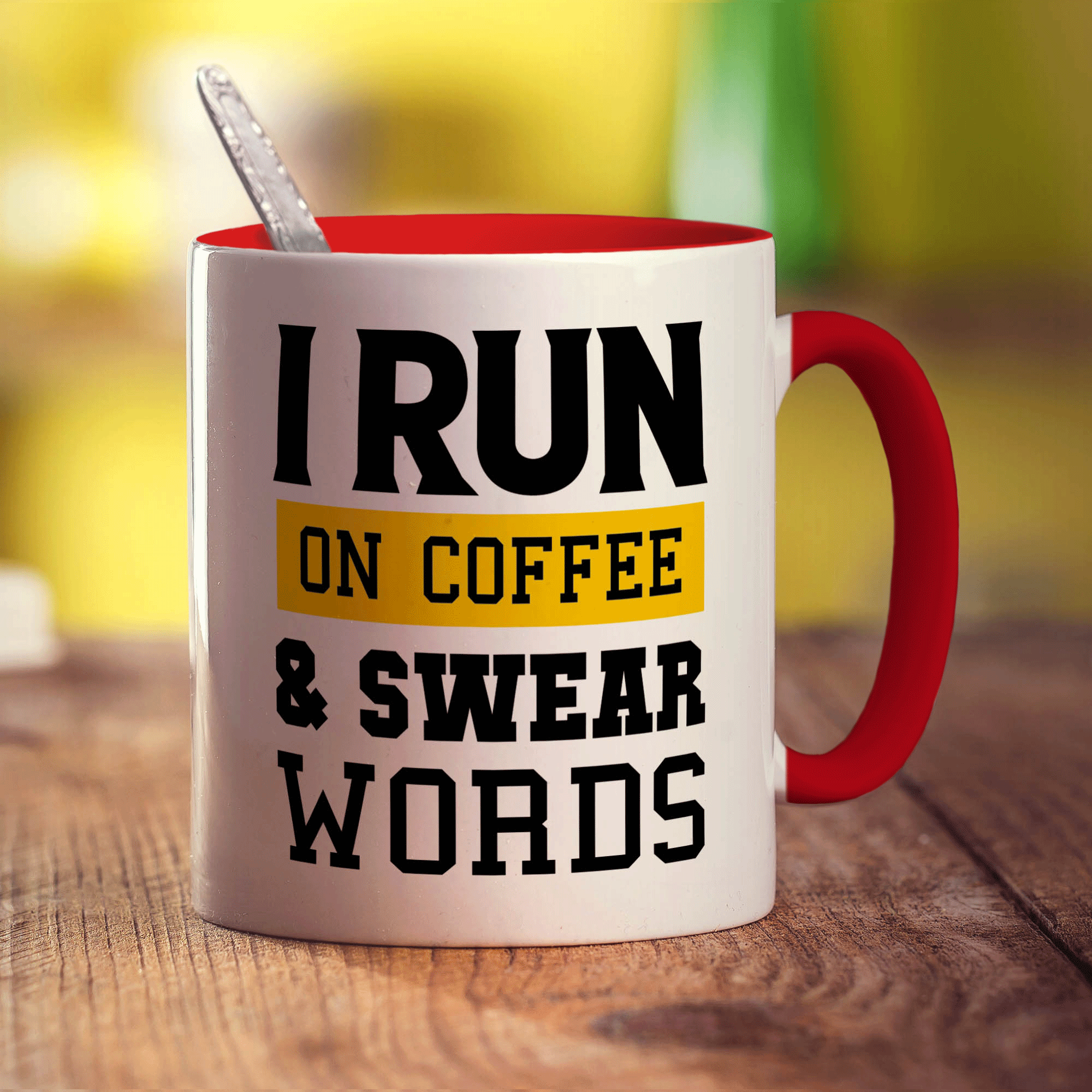 I Run on Coffee & Swear Words Mug