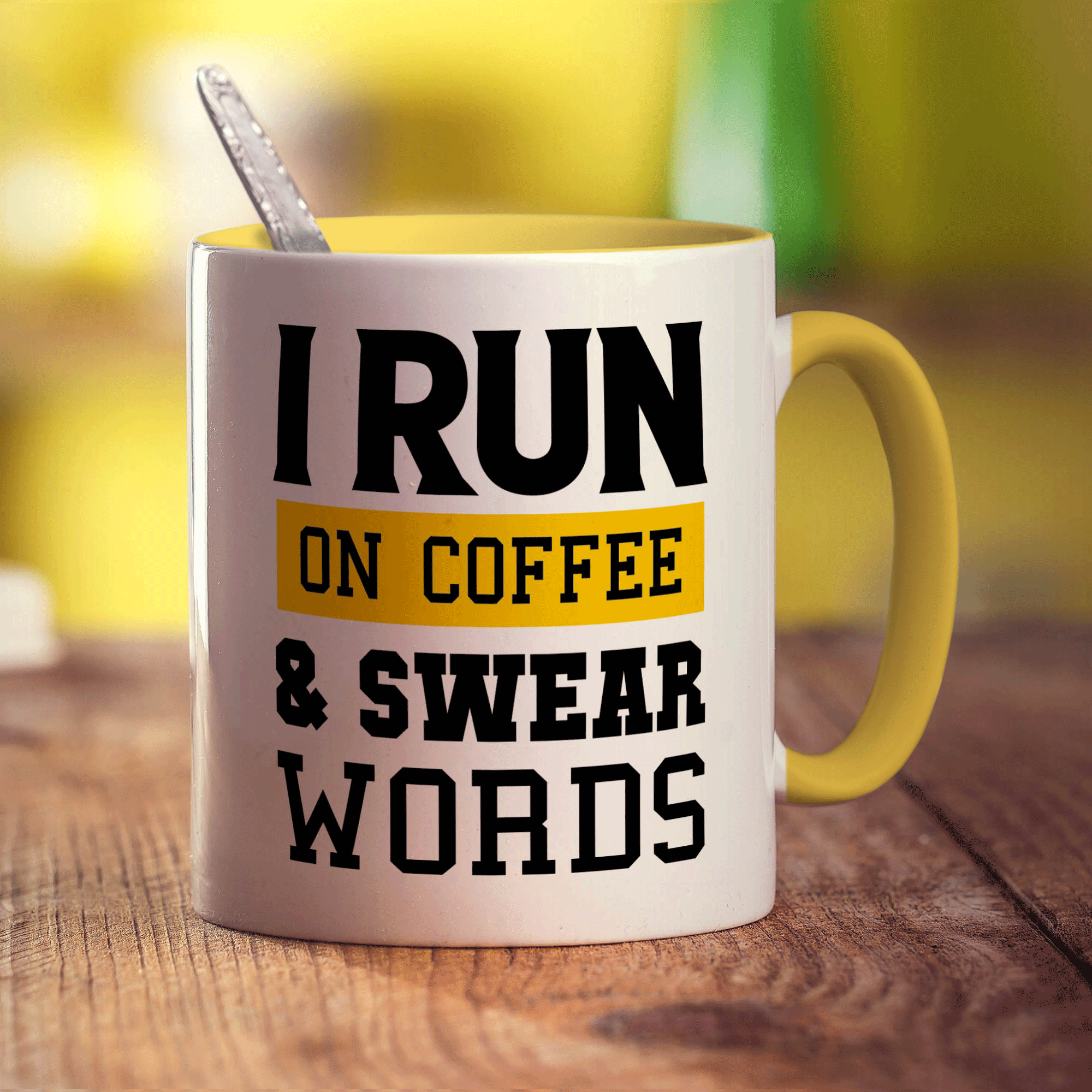 I Run on Coffee & Swear Words Mug
