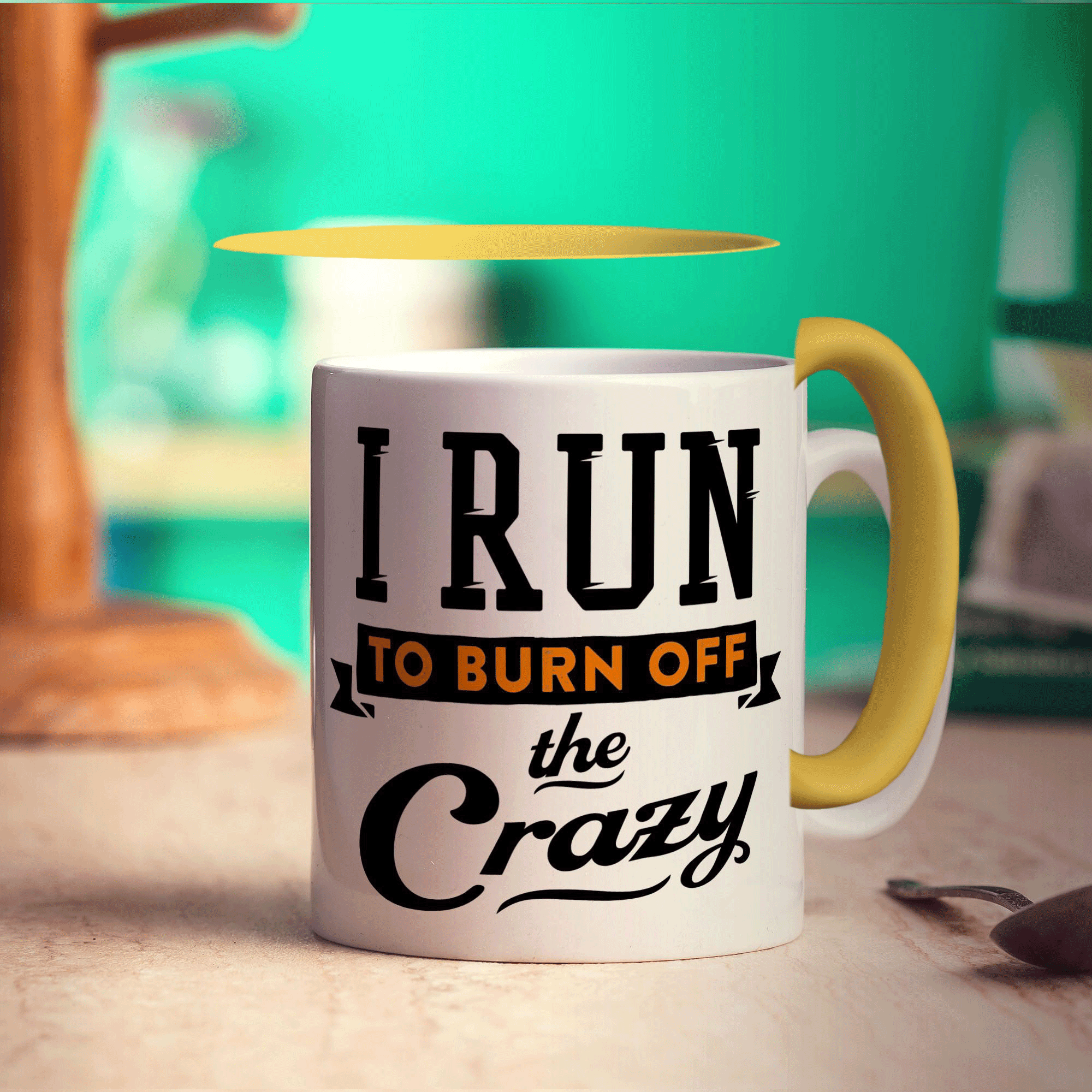 I Run To Burn Off The Crazy Mug