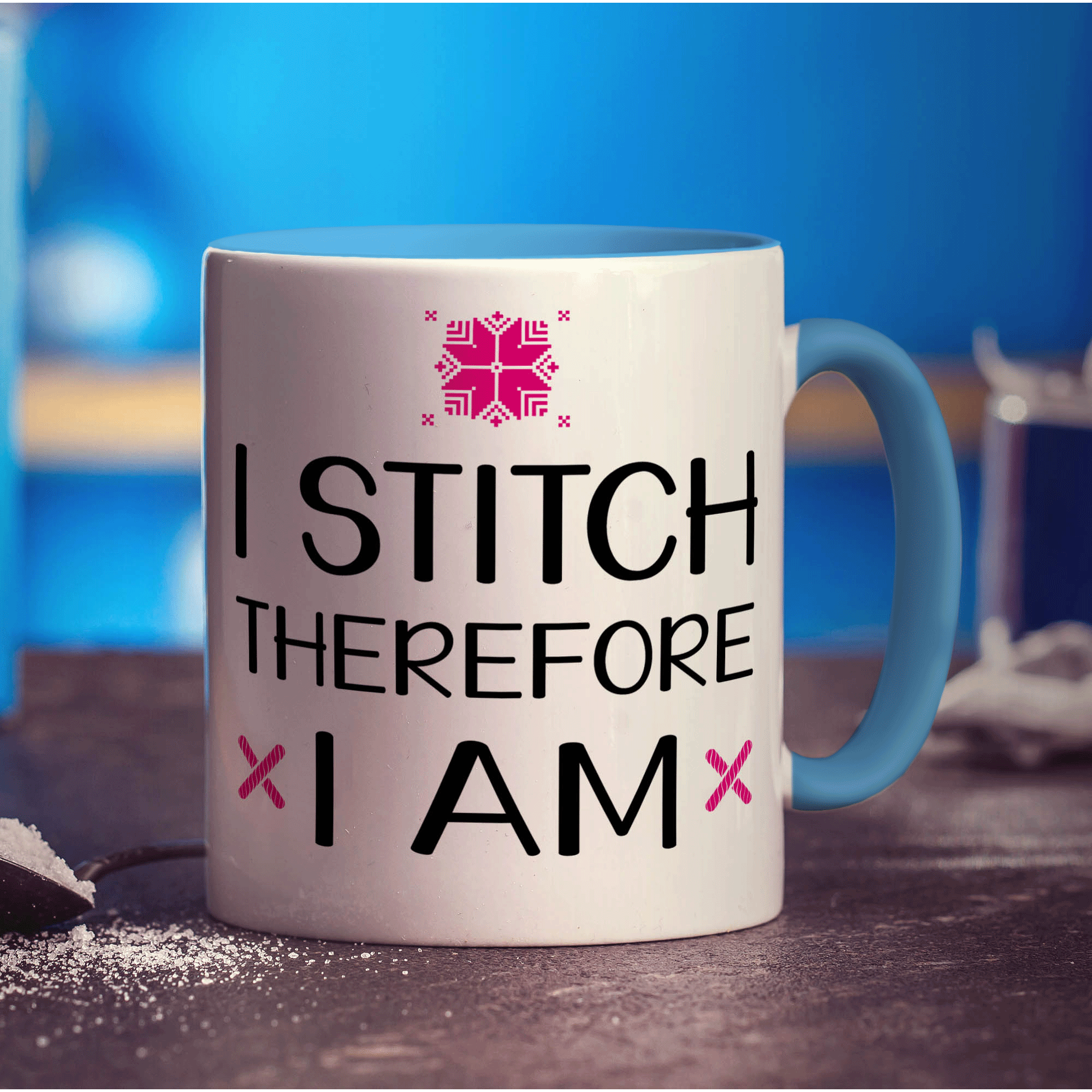 I Stitch Therefore I am Mug