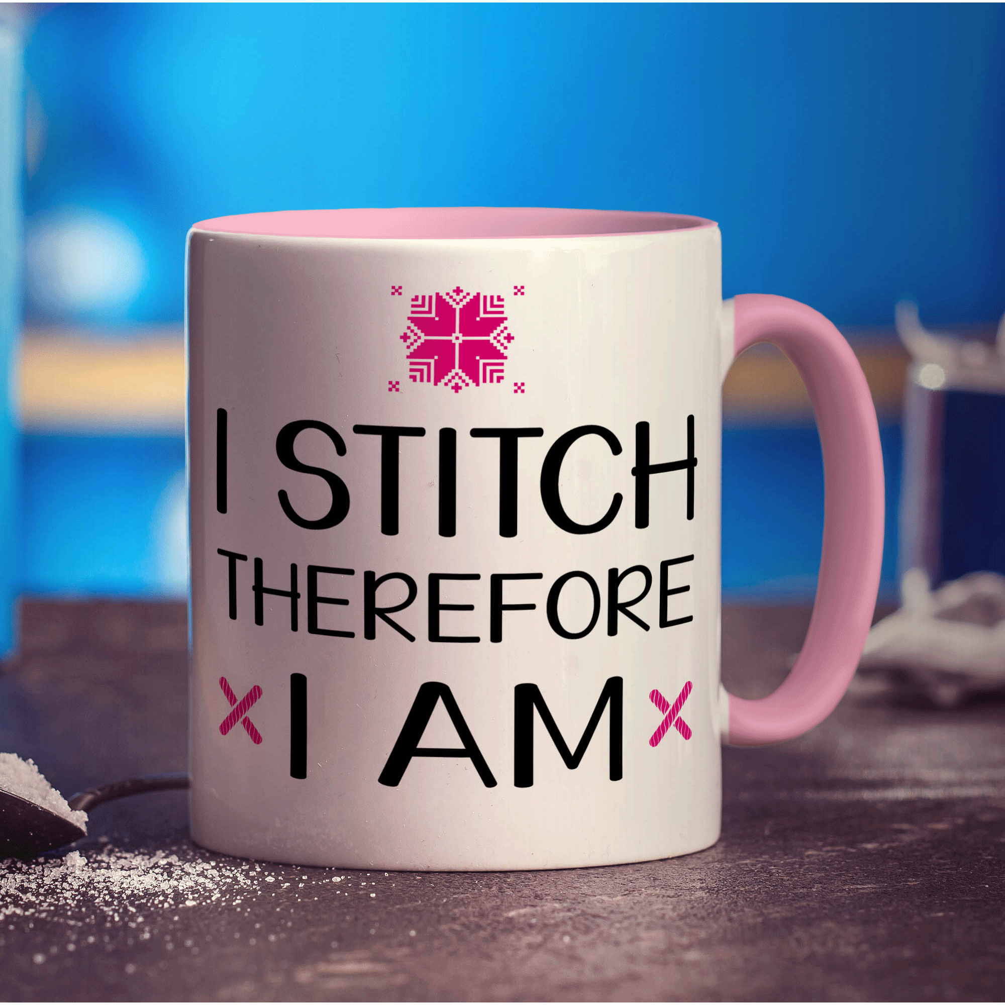 I Stitch Therefore I am Mug