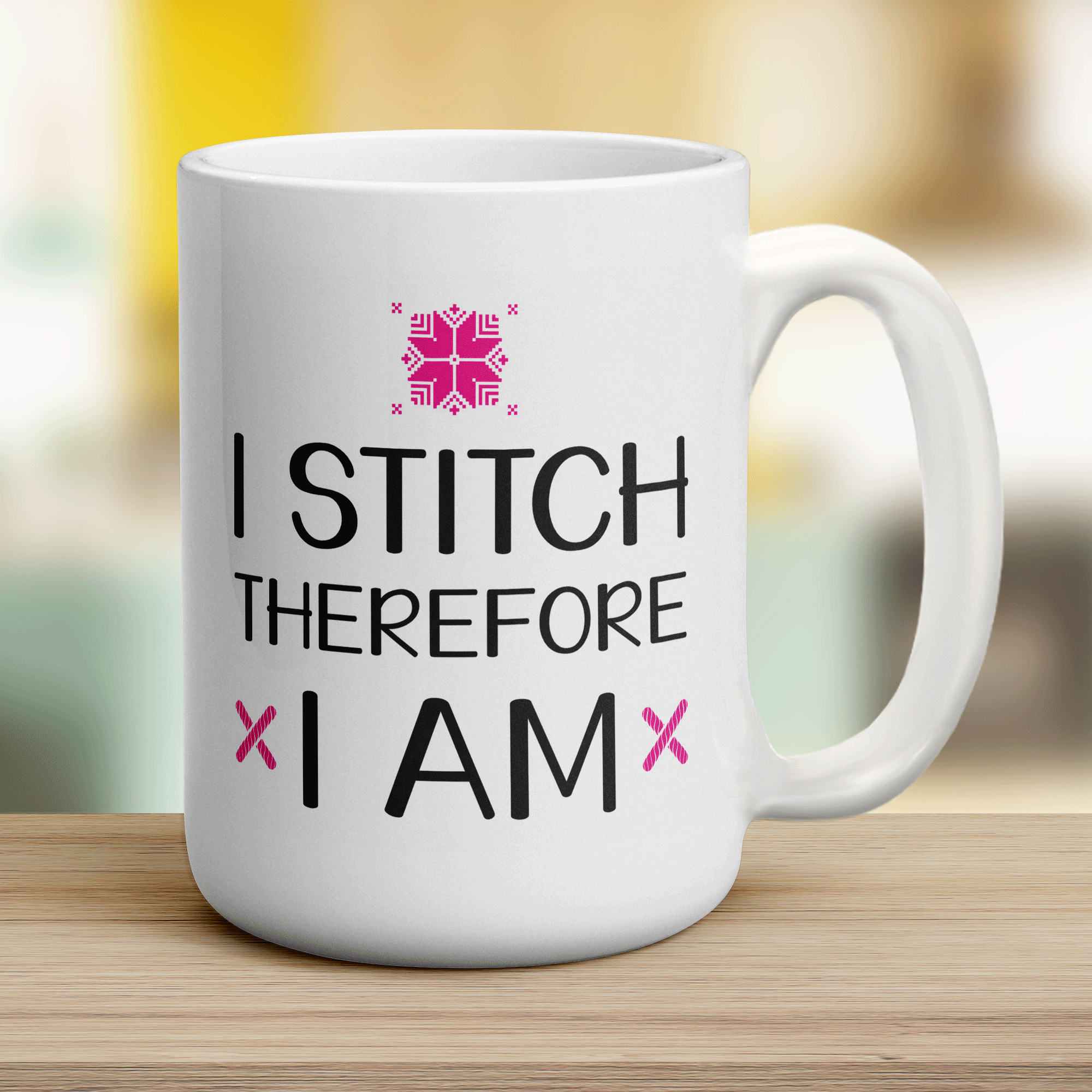 I Stitch Therefore I am Mug
