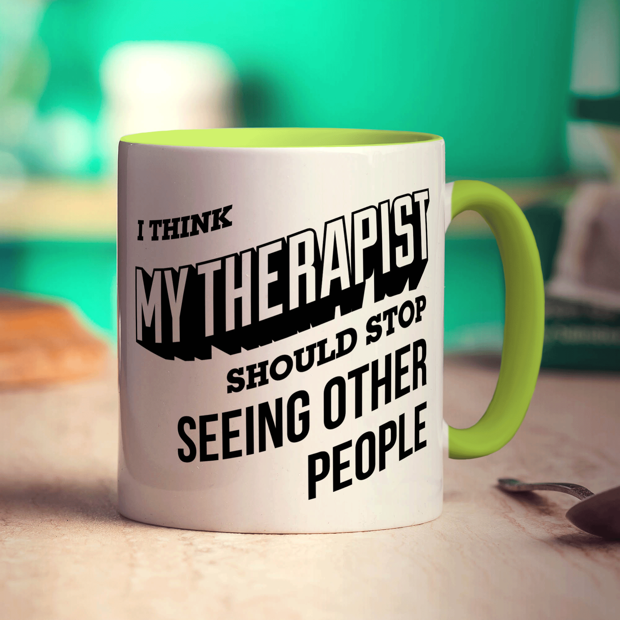 I Think My Therapist Should Stop Seeing Other People Mug - Standard 330ml (11oz) / Green
