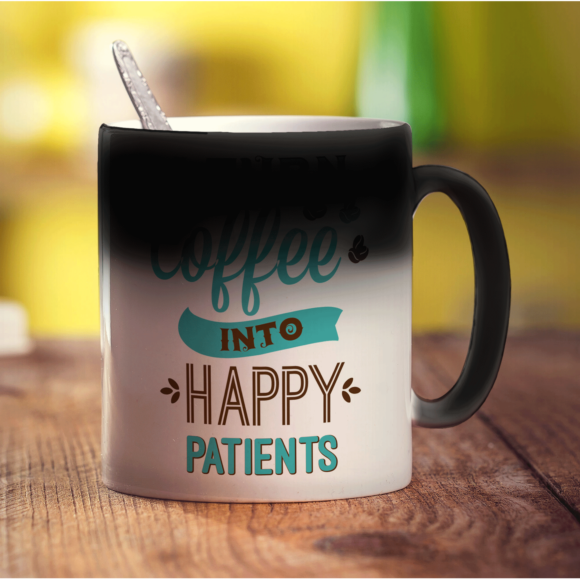 I Turn Coffee into Happy Patients Mug - Standard 330ml (11oz) / Magic Mug