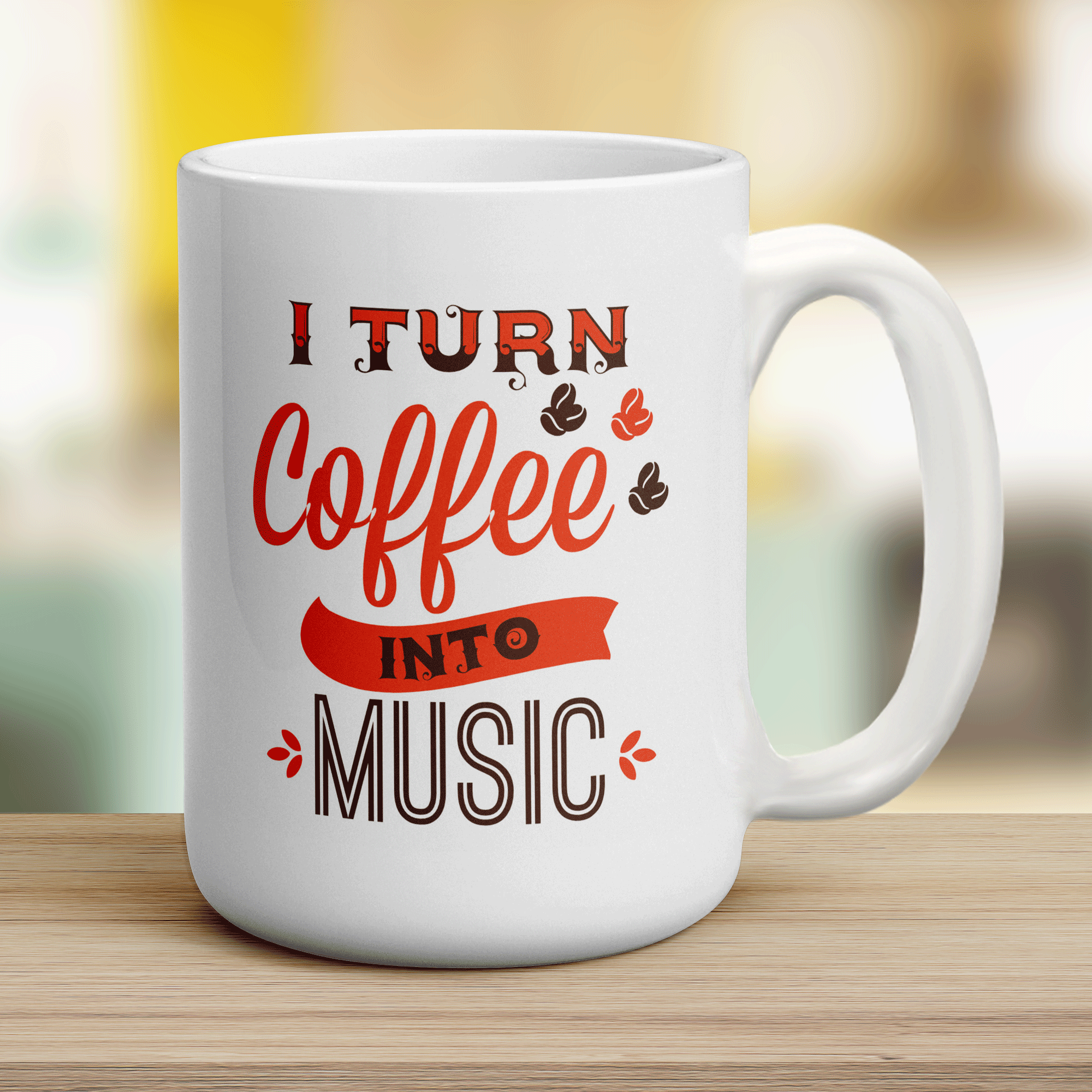 I Turn Coffee into Music Mug