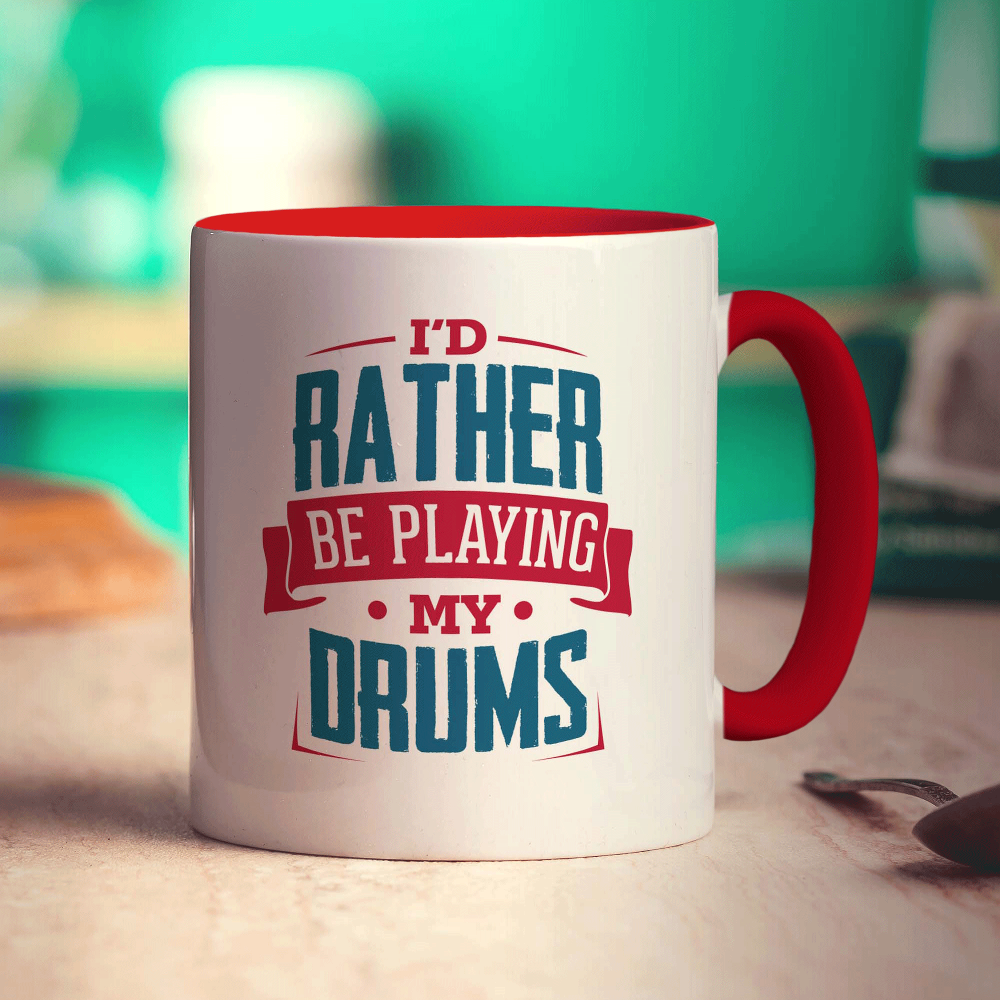 I'd Rather Be Playing My Drums Mug