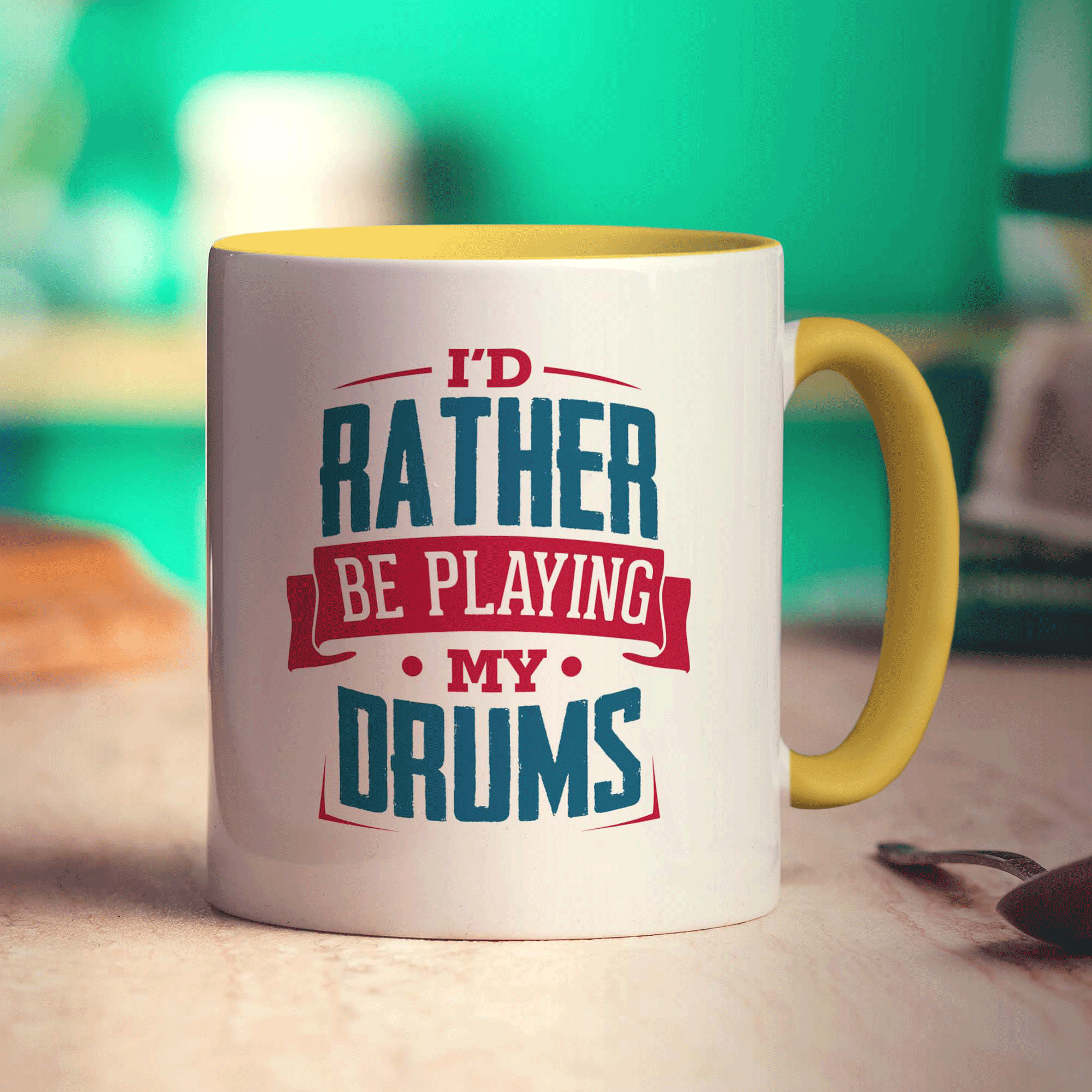 I'd Rather Be Playing My Drums Mug