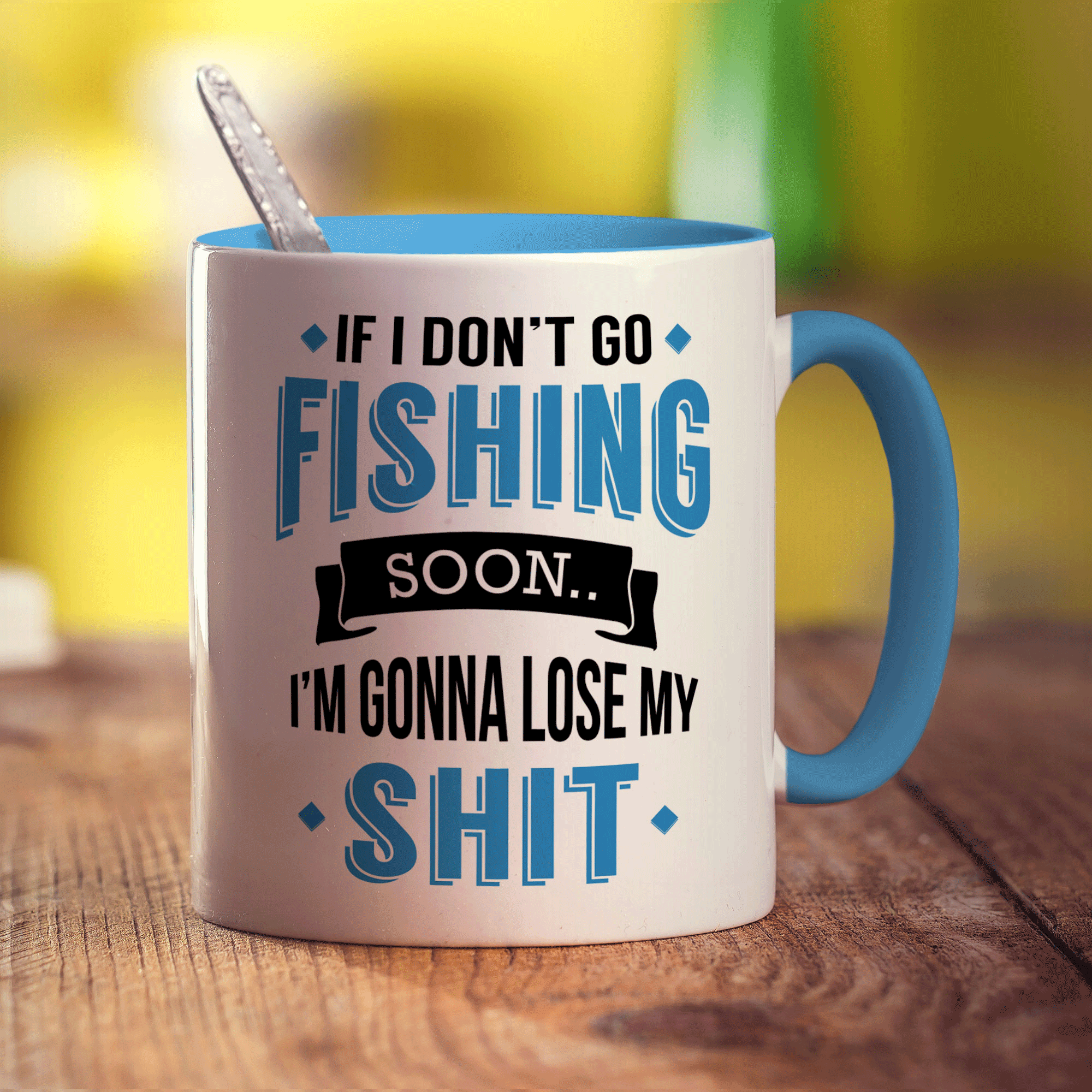If I Don't Go Fishing Soon... I'm Gonna Lose My Shit Mug - Standard 330ml (11oz) / Blue