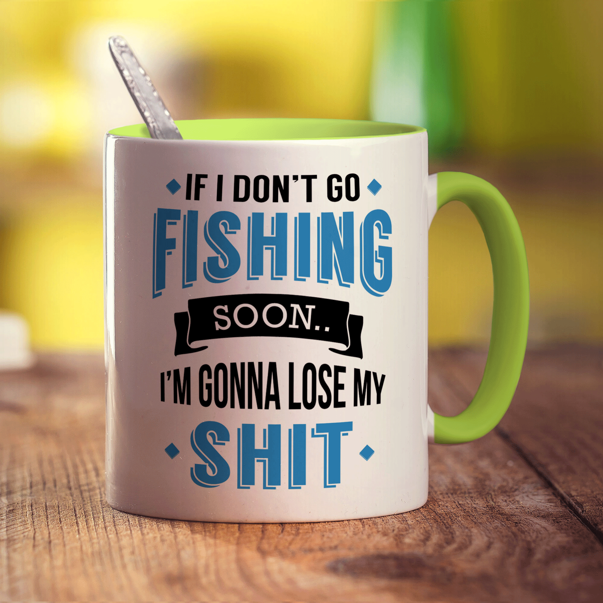 If I Don't Go Fishing Soon... I'm Gonna Lose My Shit Mug - Standard 330ml (11oz) / Green