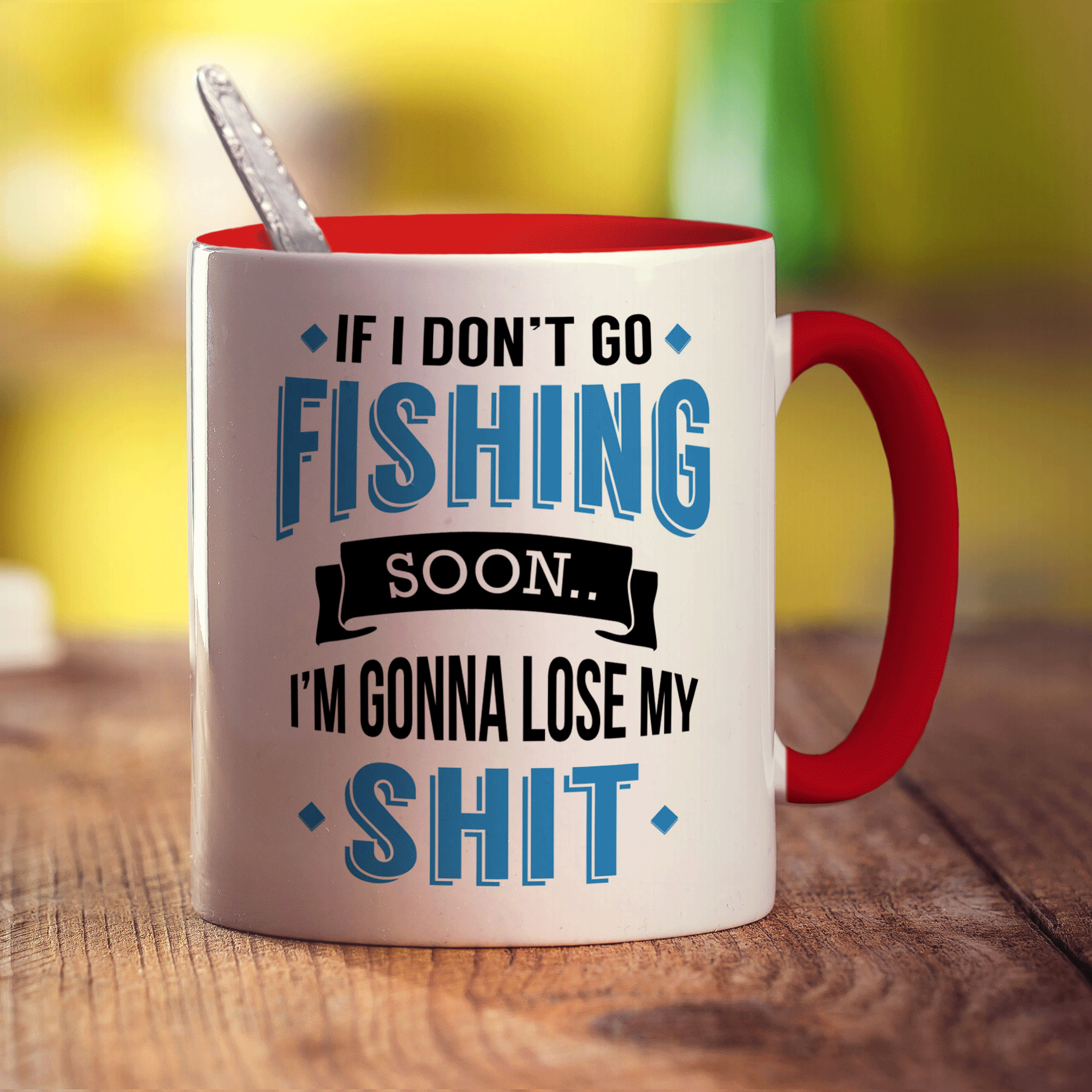 If I Don't Go Fishing Soon... I'm Gonna Lose My Shit Mug - Standard 330ml (11oz) / Red