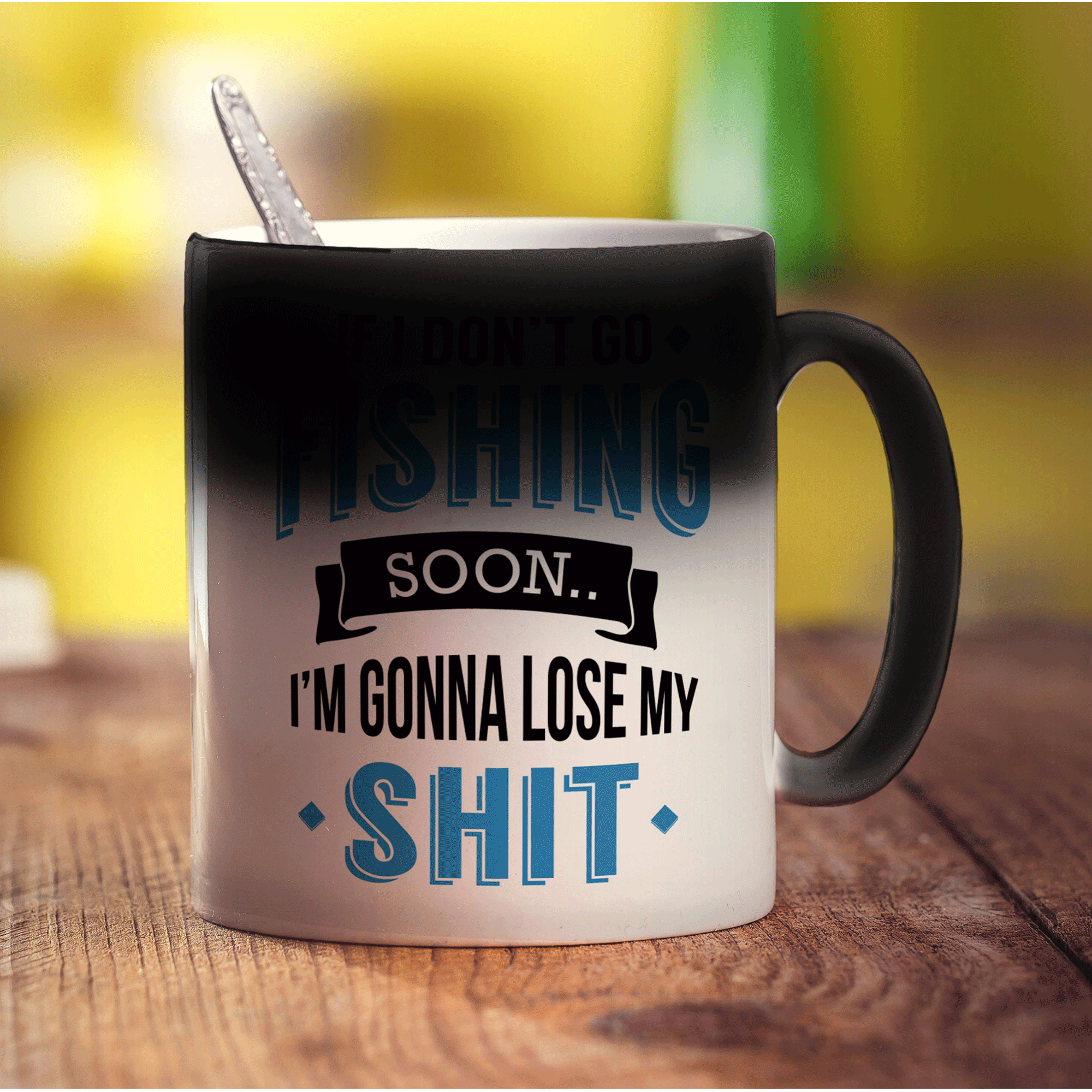 If I Don't Go Fishing Soon... I'm Gonna Lose My Shit Mug - Standard 330ml (11oz) / Magic Mug