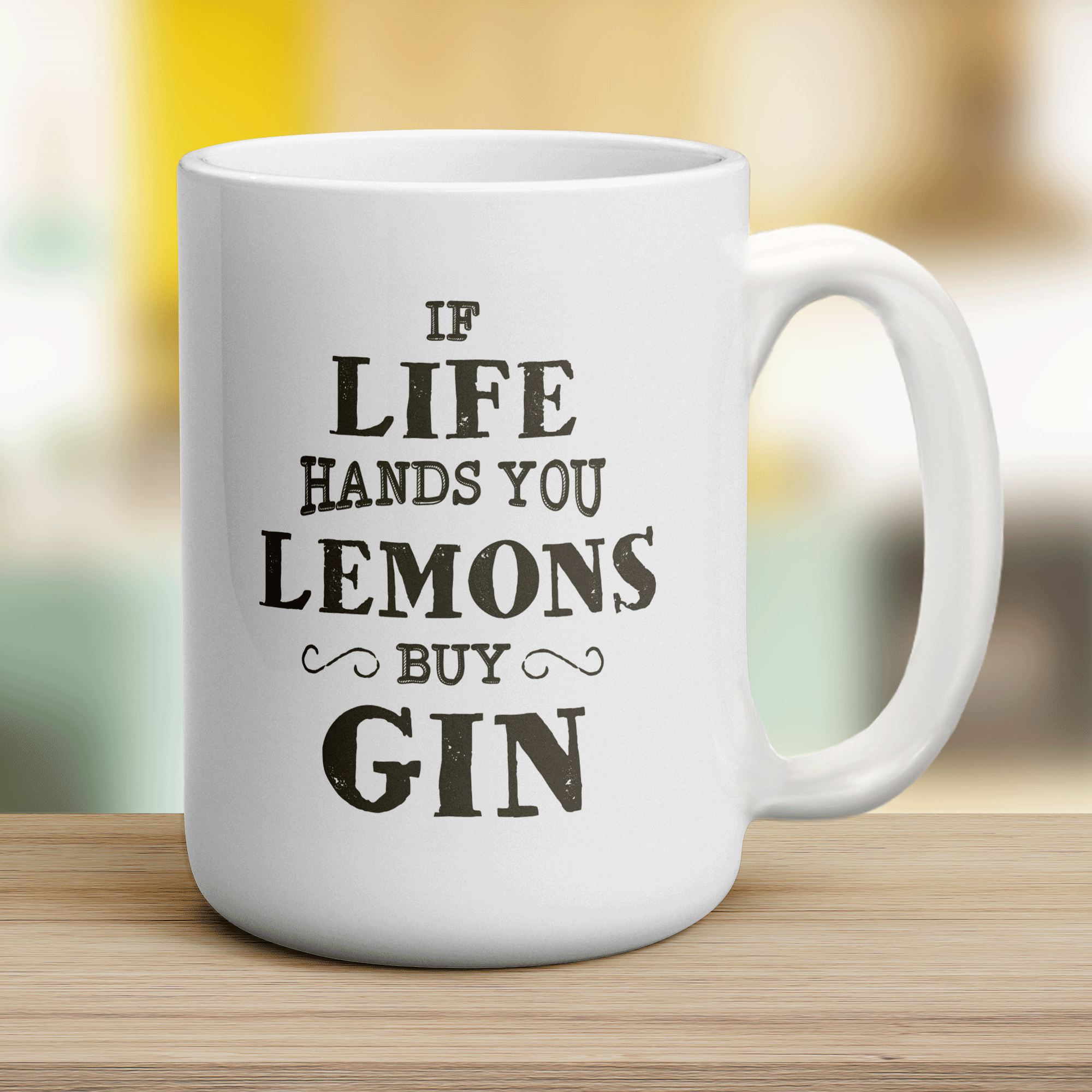 If Life Hands You Lemons Buy Gin Mug - Jumbo 440ml (15oz) / White