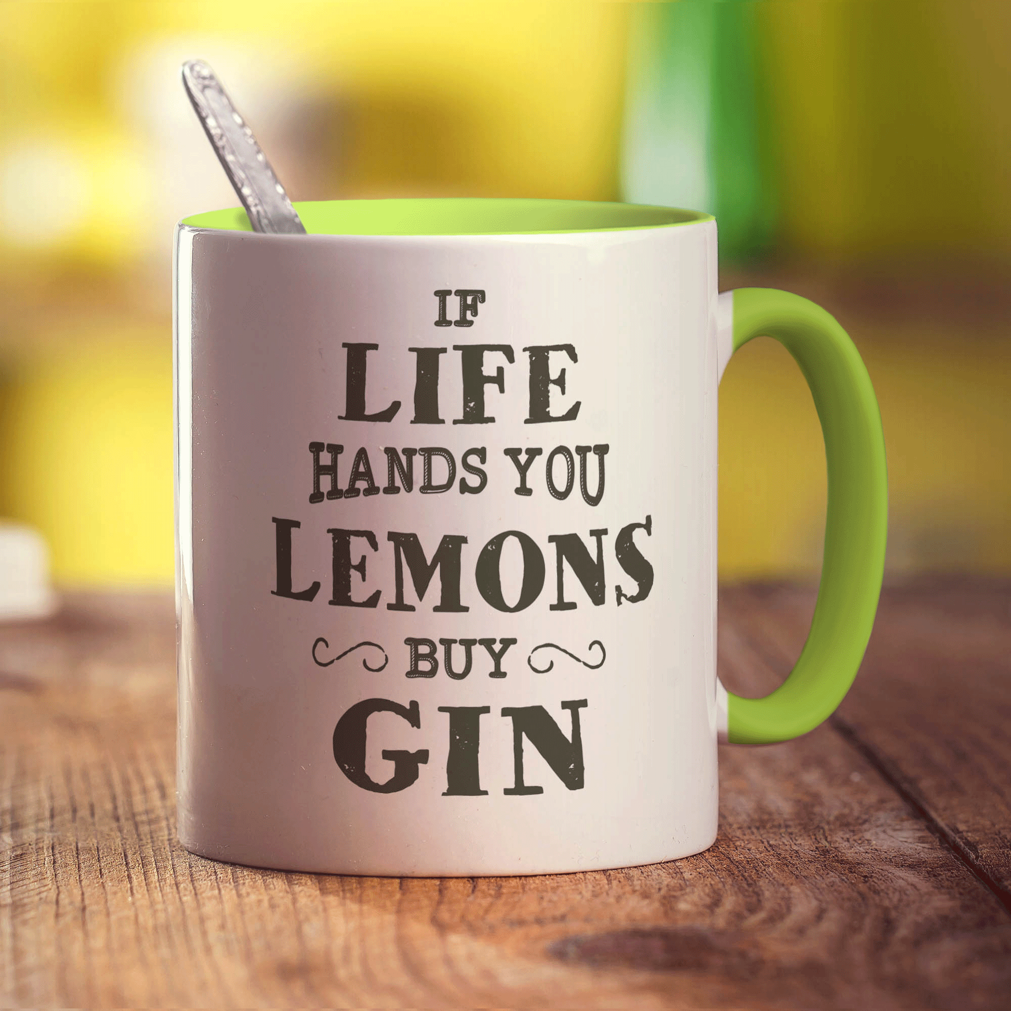 If Life Hands You Lemons Buy Gin Mug - Standard 330ml (11oz) / Green
