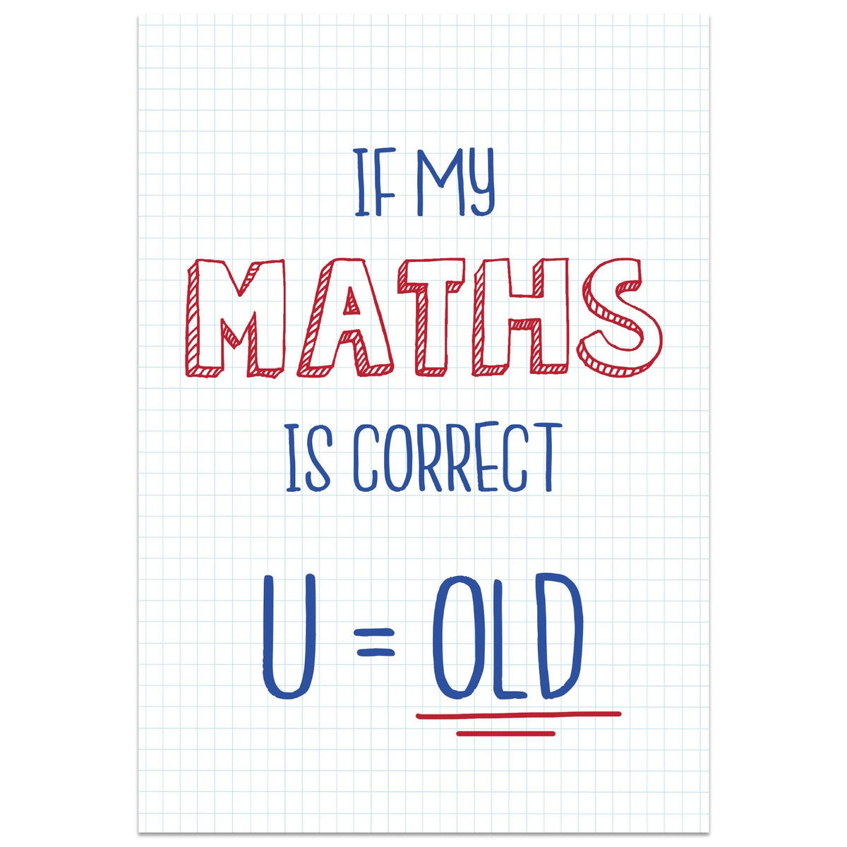 If My Maths is Correct Birthday Card – Printster