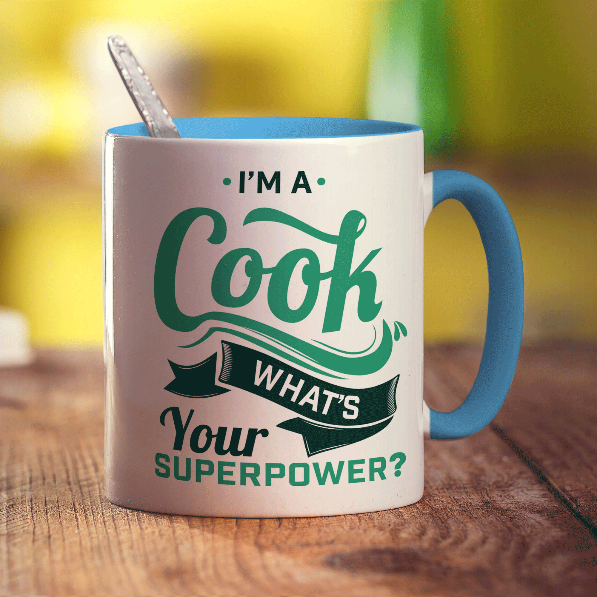 I'm a Cook What's Your Super Power Mug - Standard 330ml (11oz) / Blue