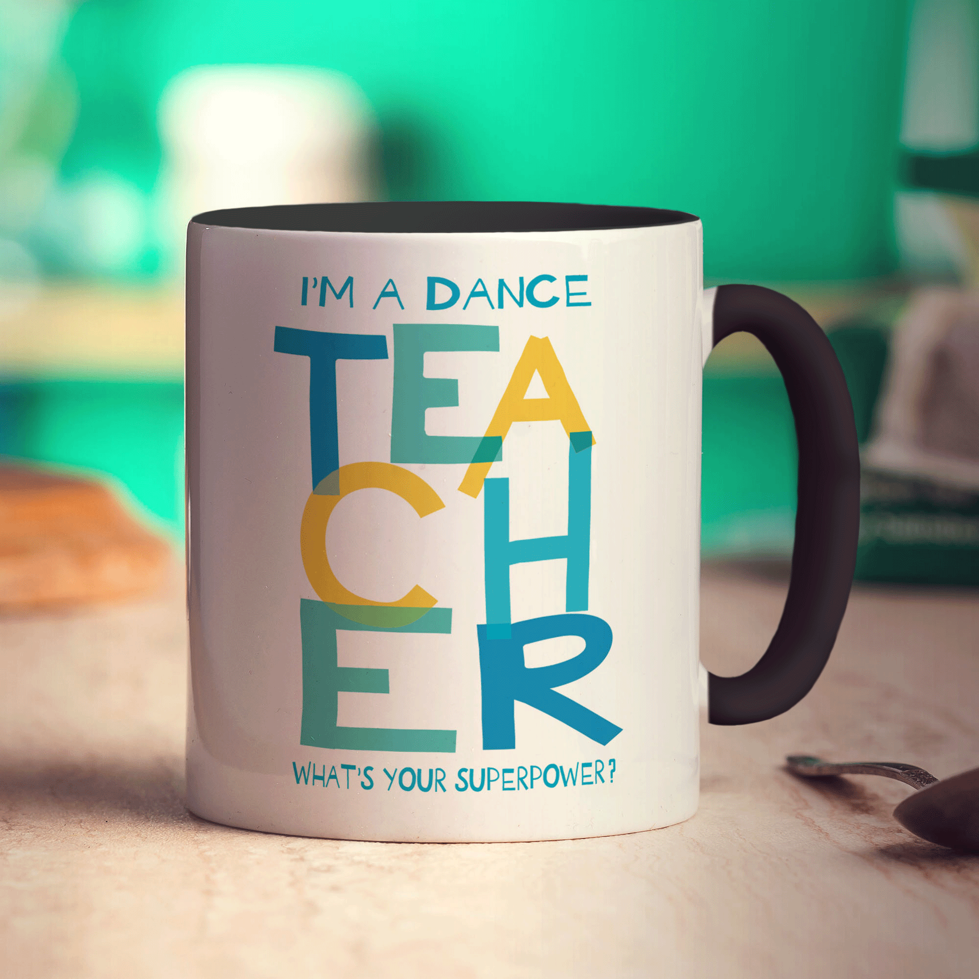 I'm a Dance Teacher What is Your Superpower Mug - Standard 330ml (11oz) / Black