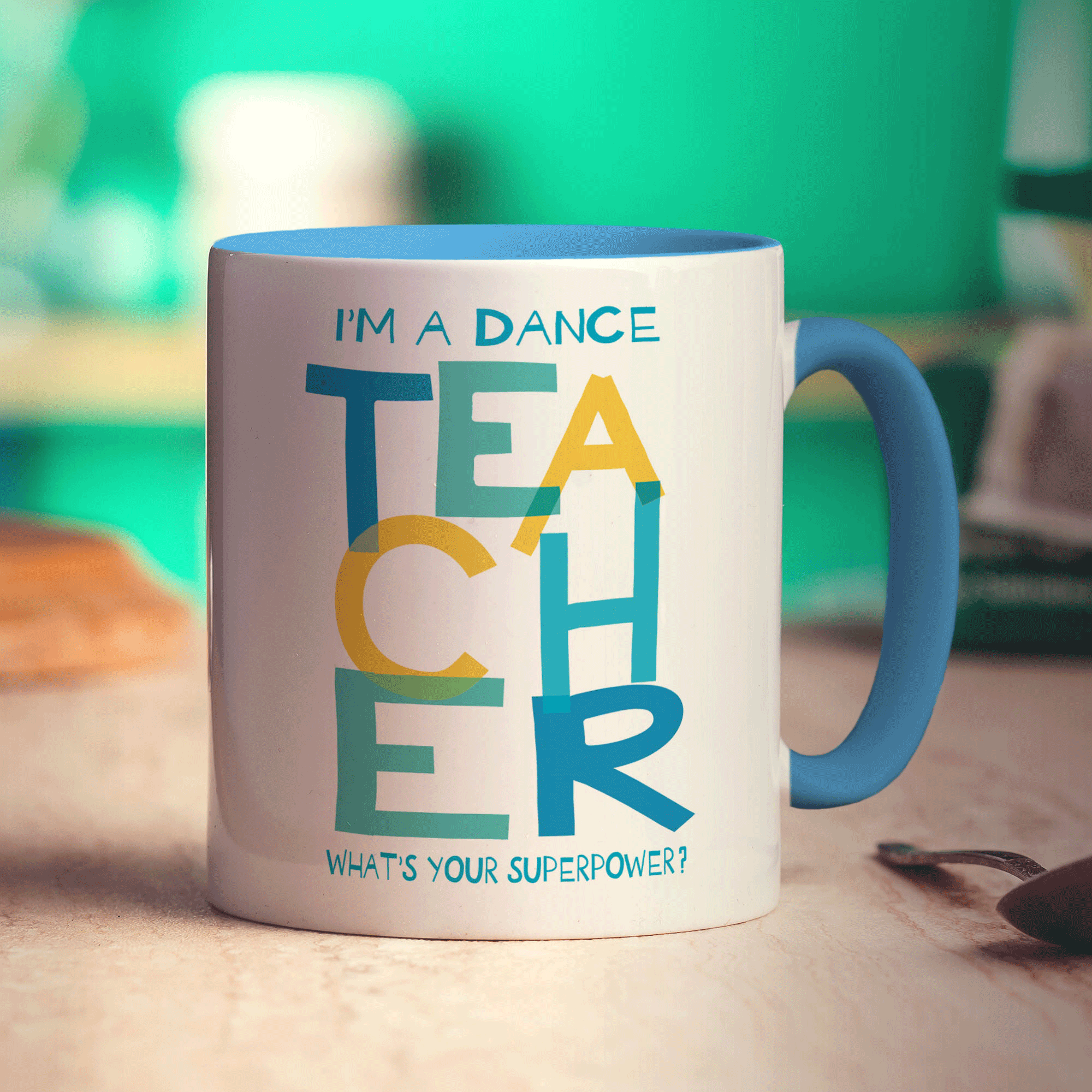 I'm a Dance Teacher What is Your Superpower Mug - Standard 330ml (11oz) / Blue