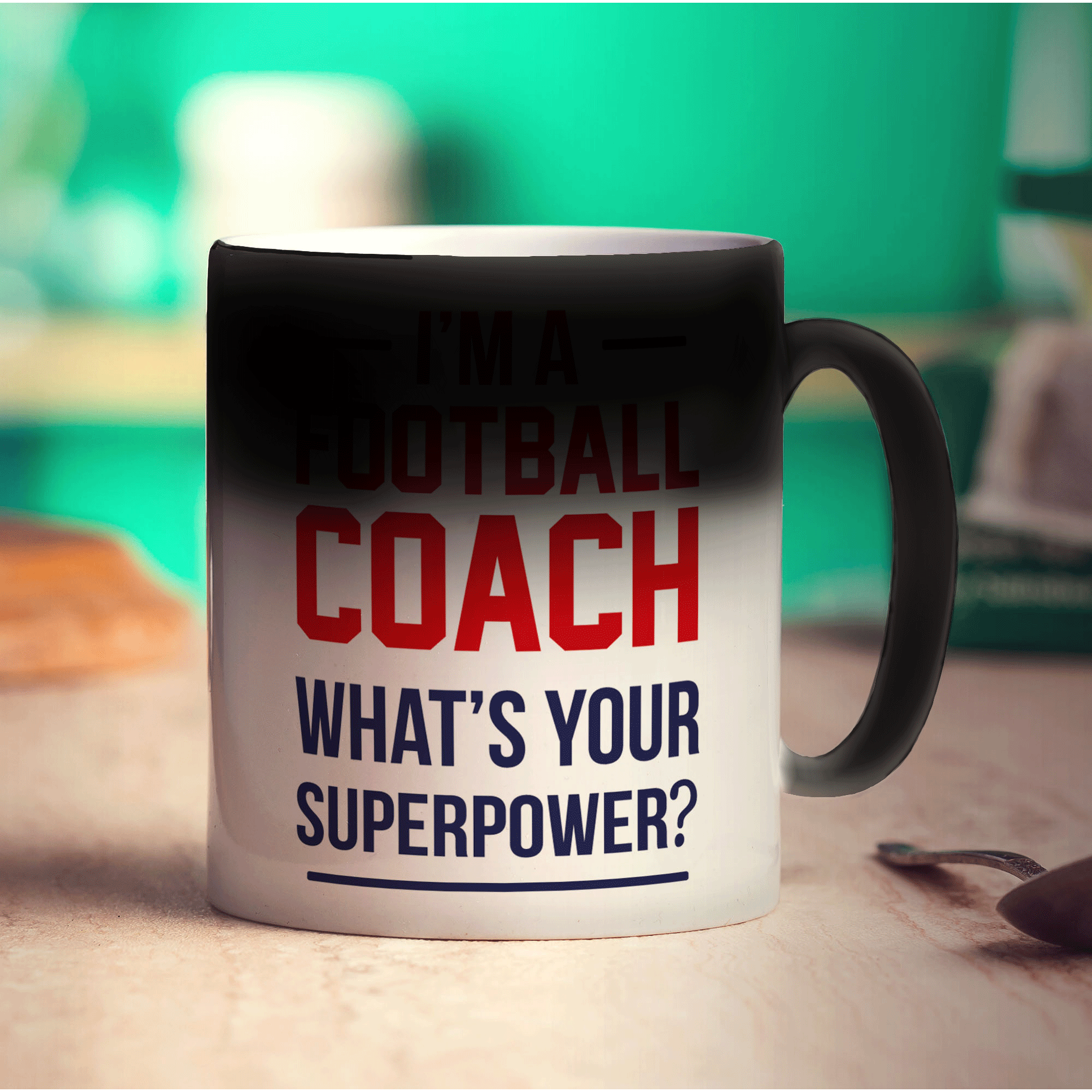 I'm a Football Coach What is Your Superpower Mug - Standard 330ml (11oz) / Magic Mug