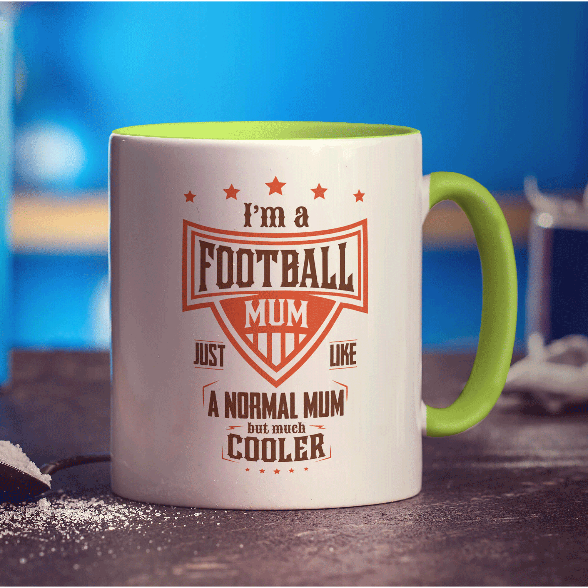I'm a Football Mum Just Like a Normal Mum but Much Cooler Mug - Standard 330ml (11oz) / Green