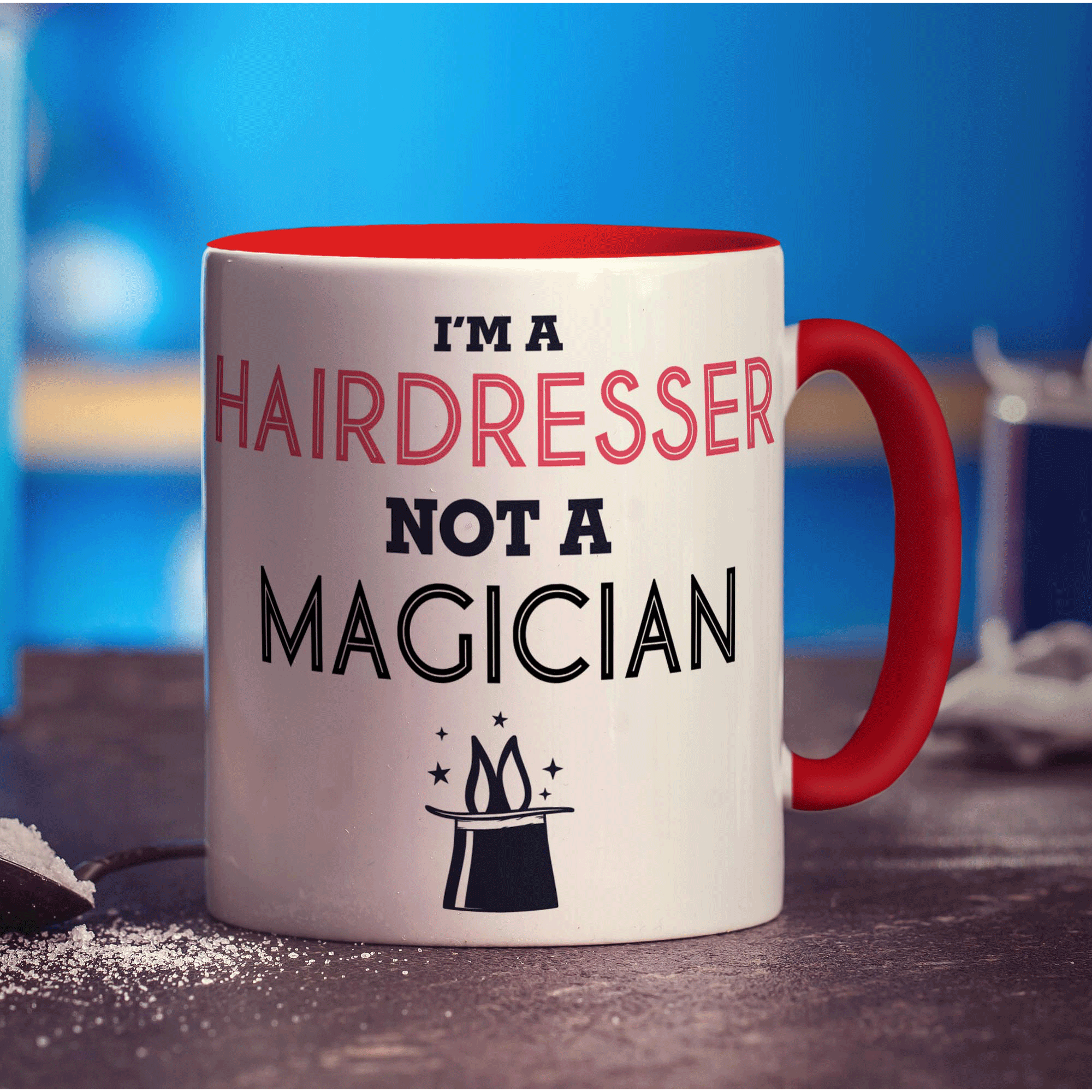 I'm a Hairdresser Not a Magician Mug - Standard 330ml (11oz) / Red